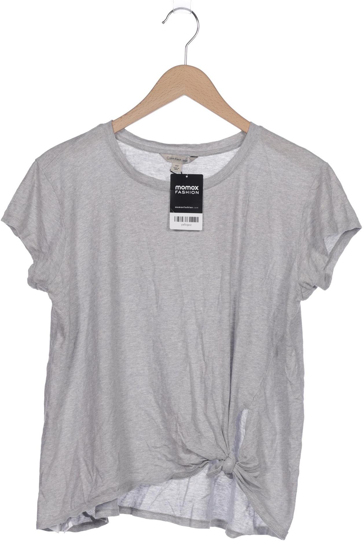 

Calvin Klein Jeans Damen T-Shirt, grau, Gr. 34