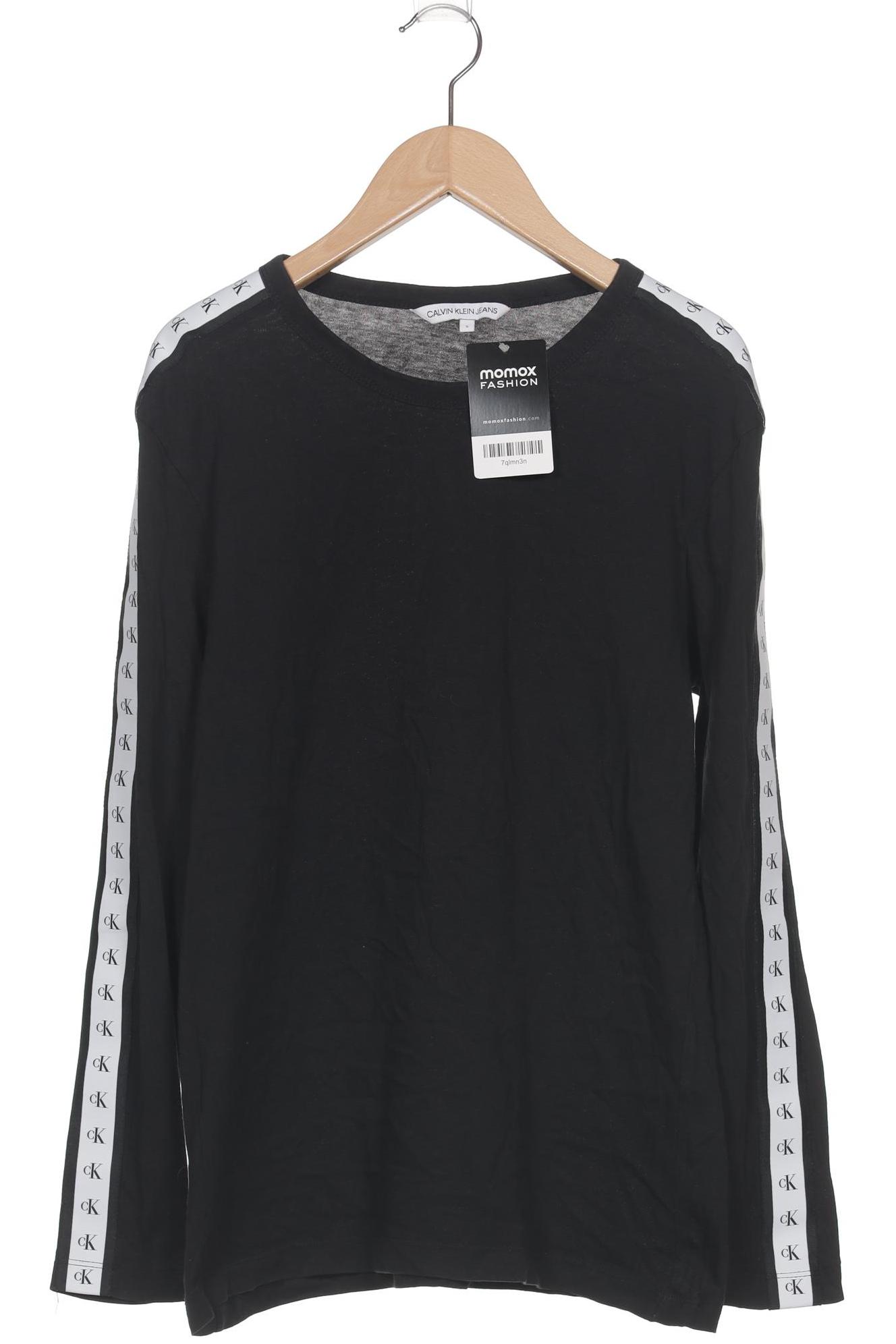 

Calvin Klein Jeans Damen Langarmshirt, schwarz, Gr. 36