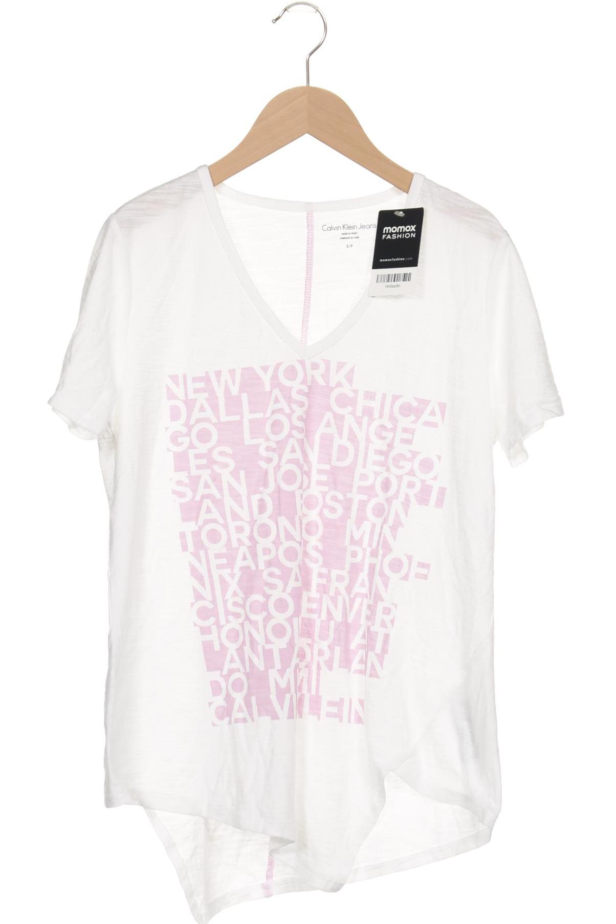 

Calvin Klein Jeans Damen T-Shirt, weiß, Gr. 36