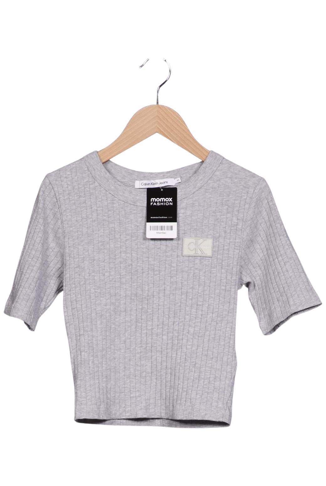 

Calvin Klein Jeans Damen T-Shirt, grau, Gr. 34