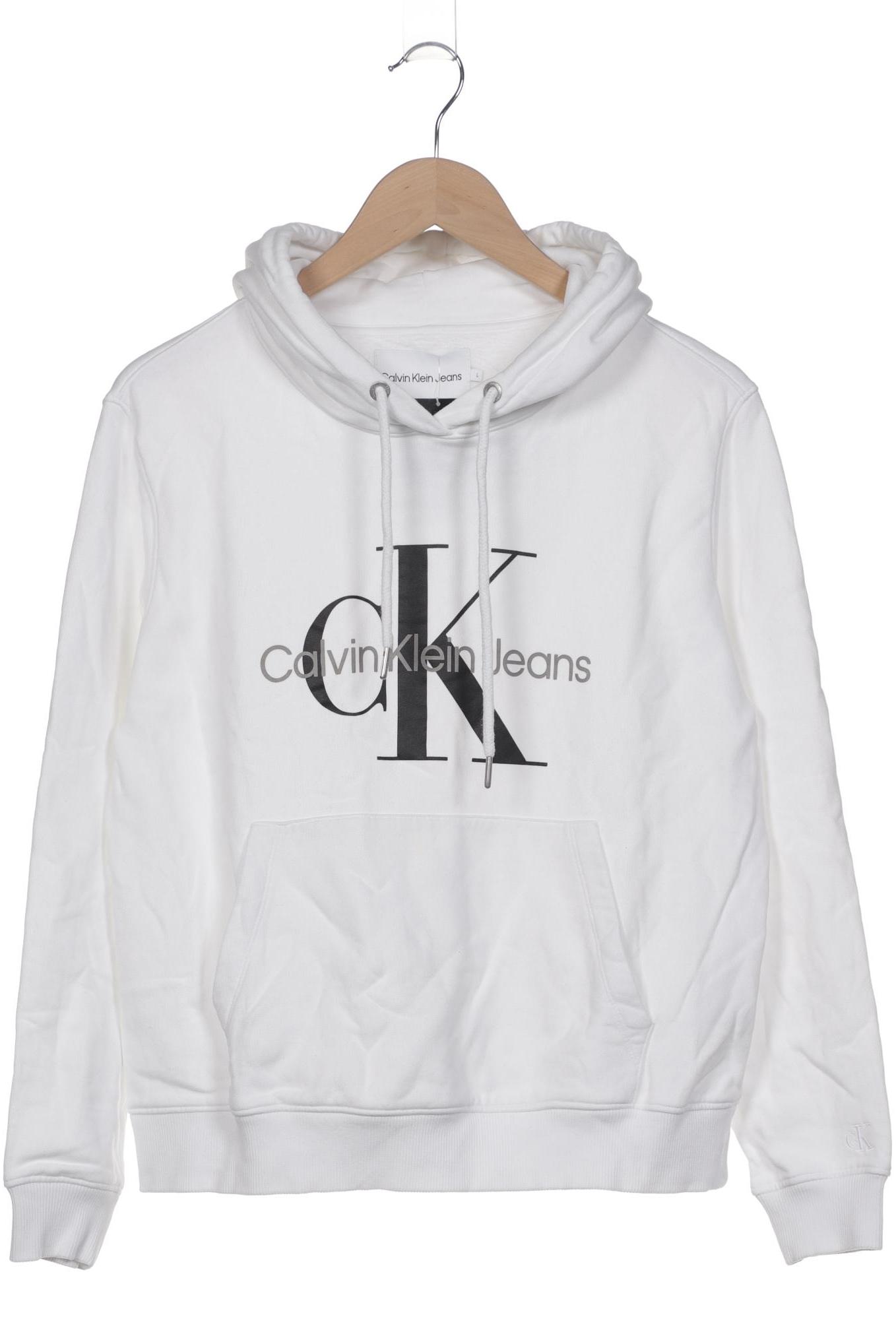 

Calvin Klein Jeans Damen Kapuzenpullover, weiß, Gr. 42