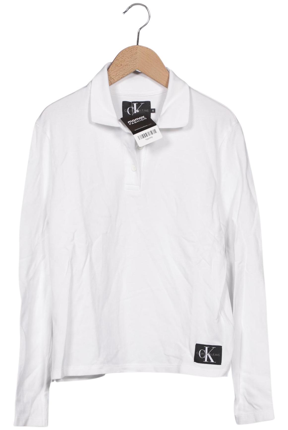

Calvin Klein Jeans Damen Poloshirt, weiß, Gr. 36