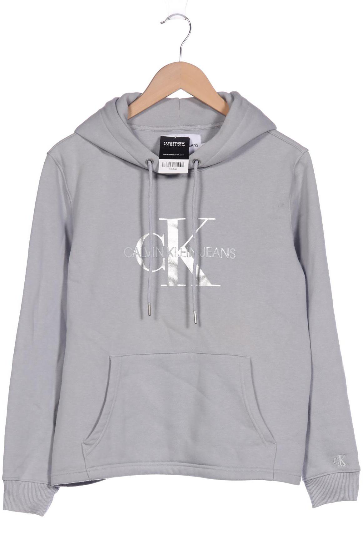 

Calvin Klein Jeans Damen Kapuzenpullover, grau, Gr. 38