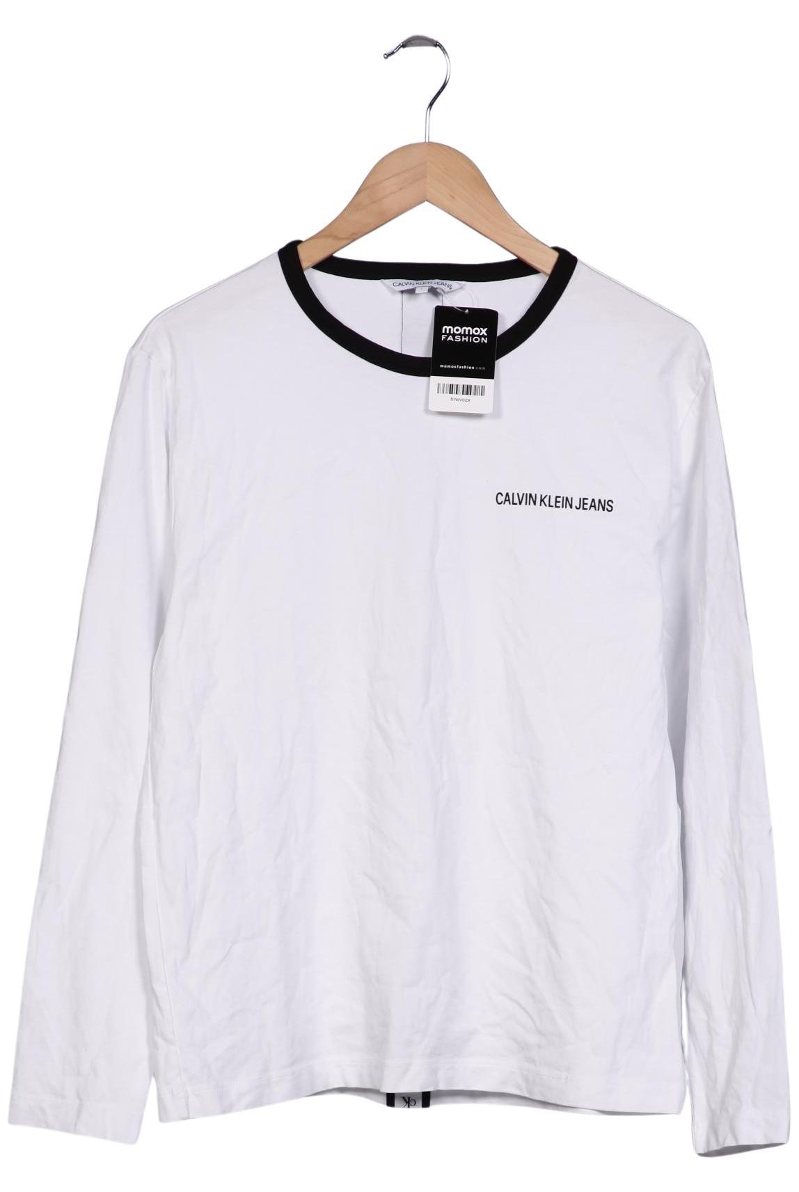 

Calvin Klein Jeans Herren Langarmshirt, weiß, Gr. 52