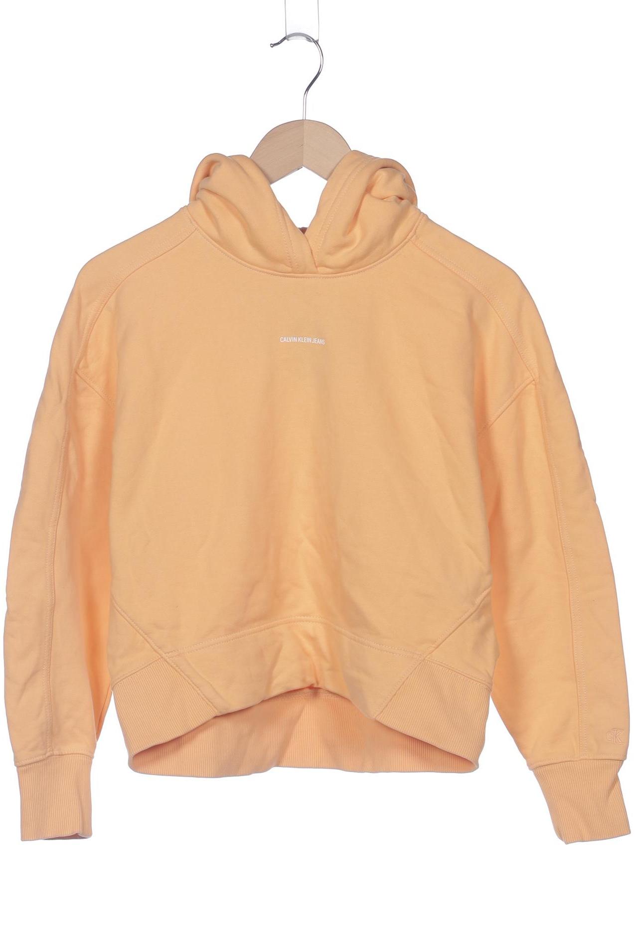 

Calvin Klein Jeans Damen Kapuzenpullover, orange, Gr. 34