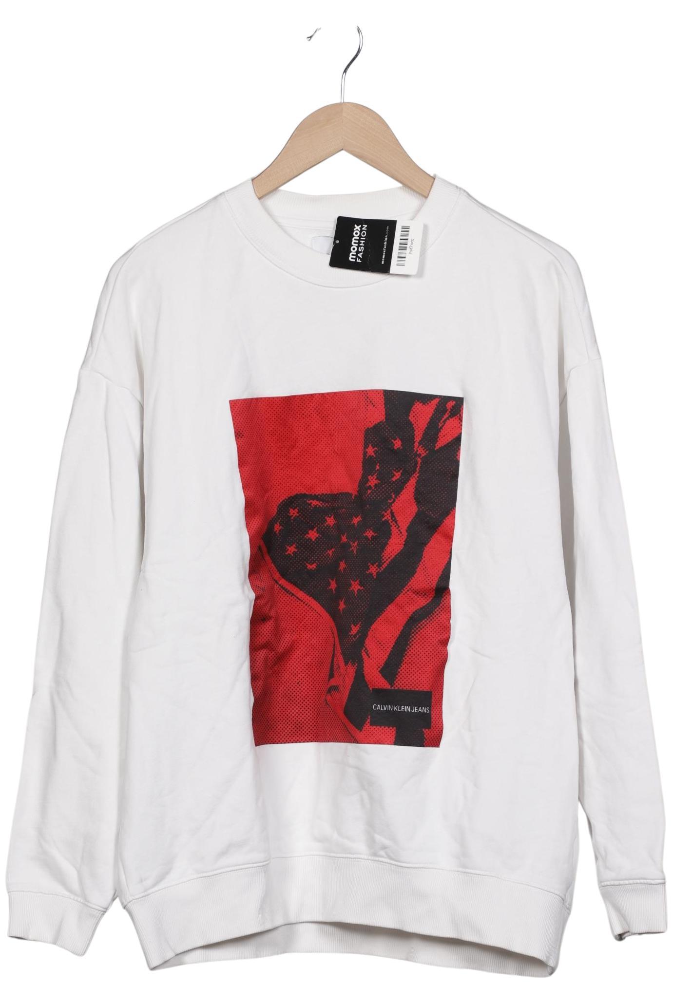 

Calvin Klein Jeans Herren Sweatshirt, weiß, Gr. 48