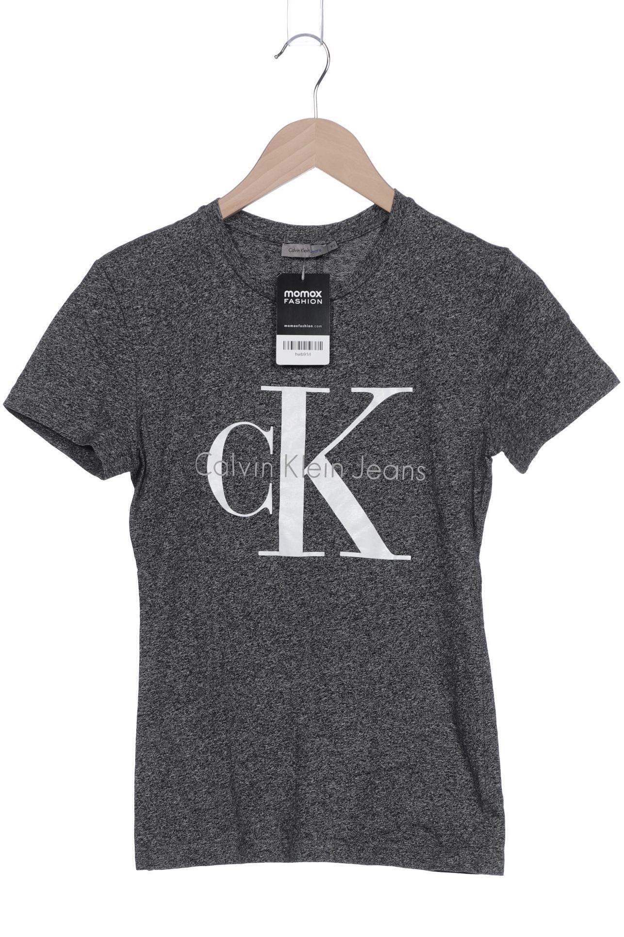 

Calvin Klein Jeans Damen T-Shirt, grau, Gr. 34