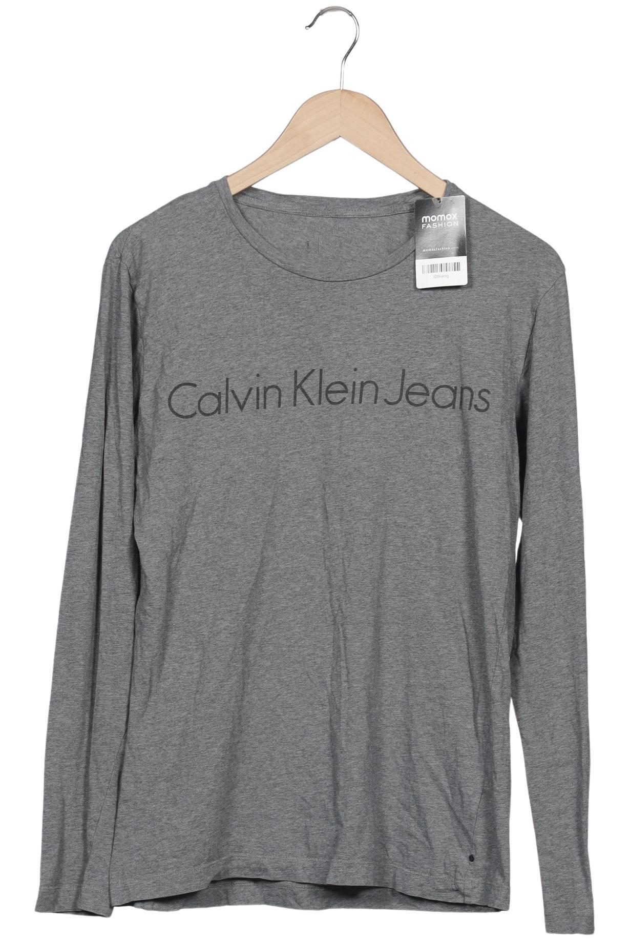 

Calvin Klein Jeans Herren Langarmshirt, grau, Gr. 52