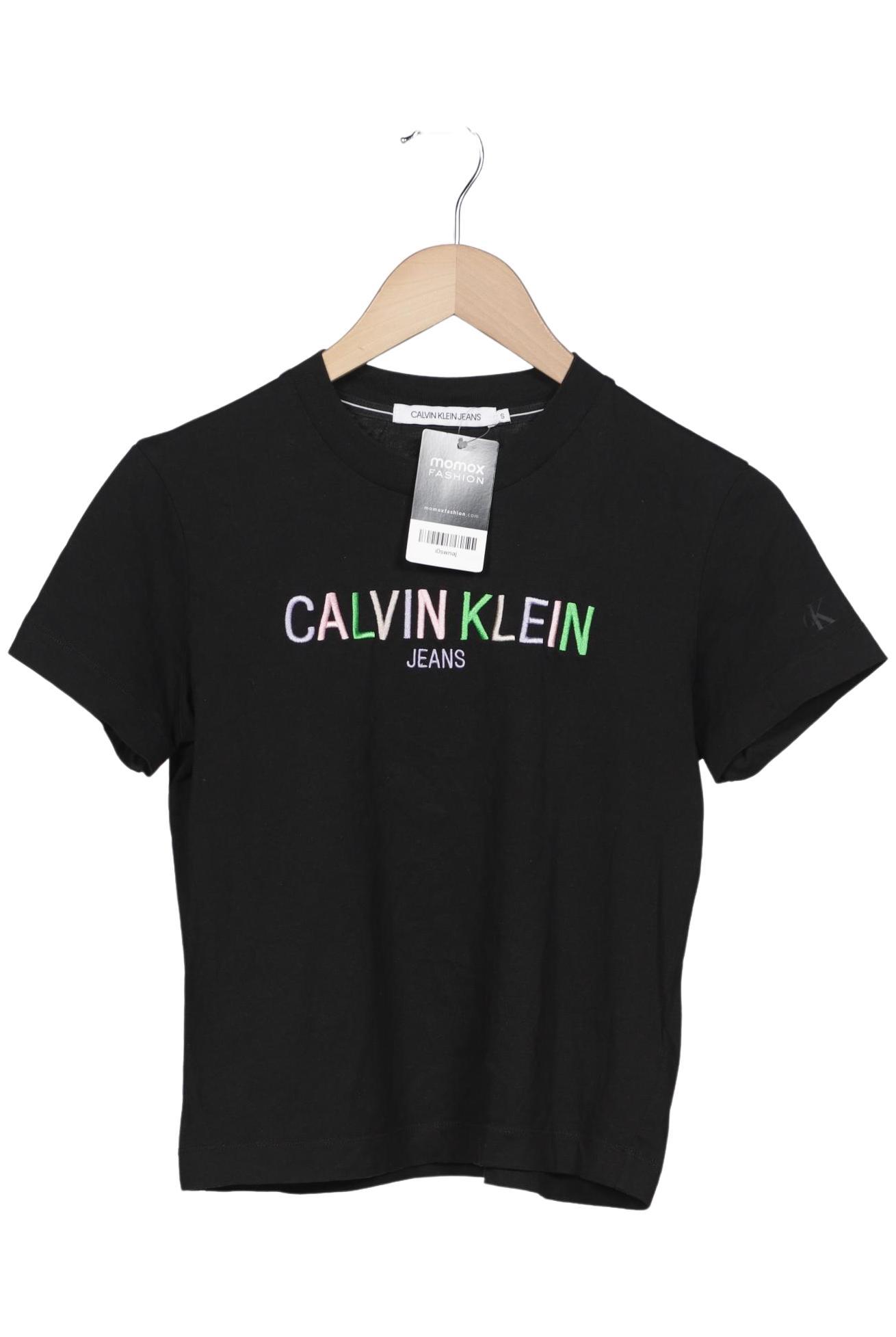 

Calvin Klein Jeans Damen T-Shirt, schwarz, Gr. 36
