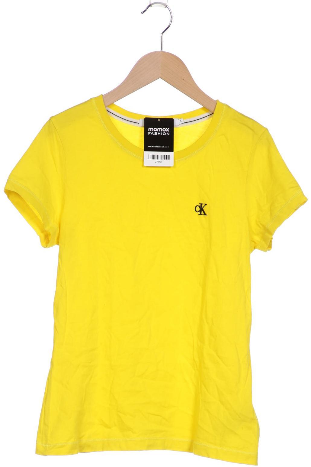 

Calvin Klein Jeans Damen T-Shirt, gelb, Gr. 36