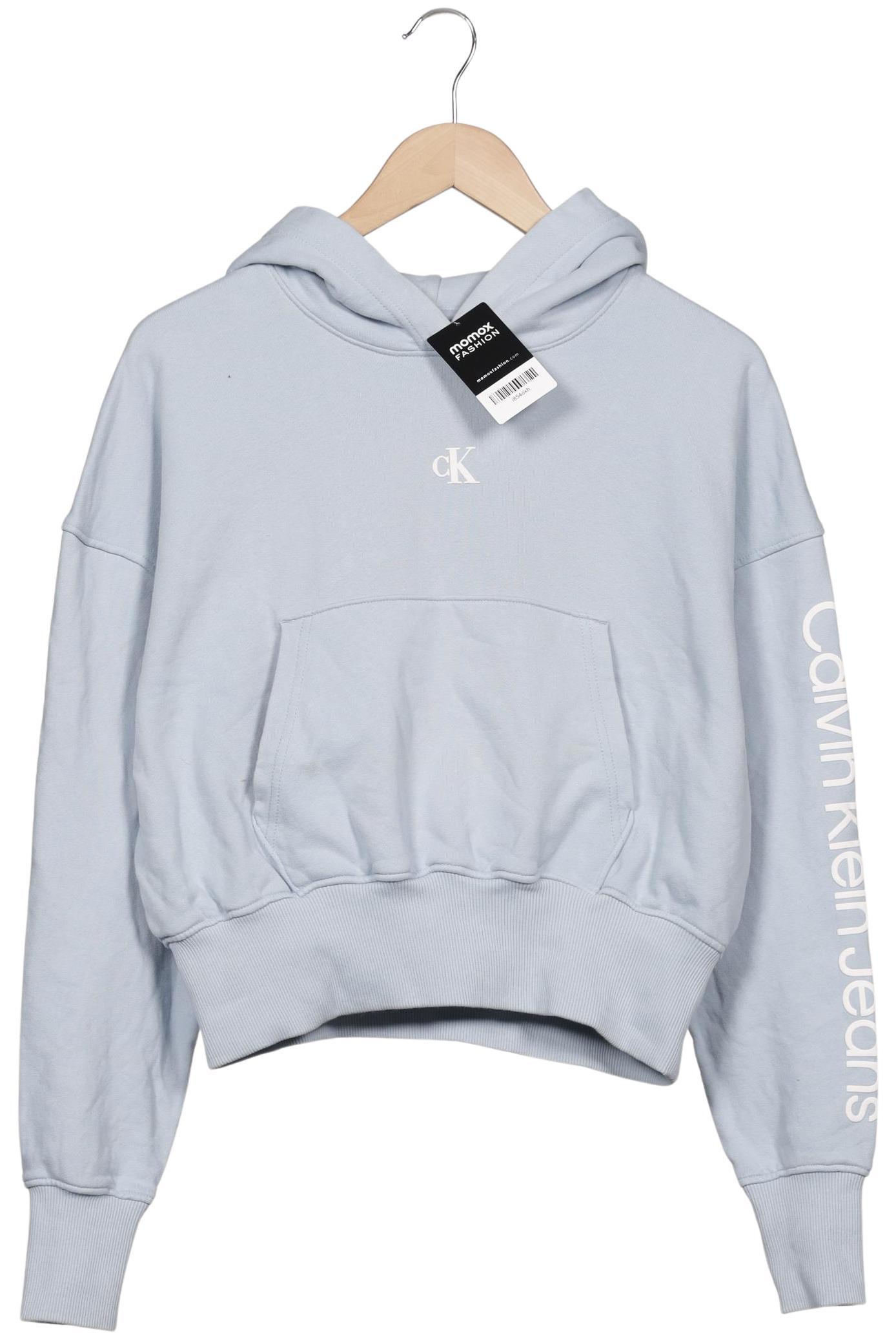 

Calvin Klein Jeans Damen Kapuzenpullover, hellblau, Gr. 36