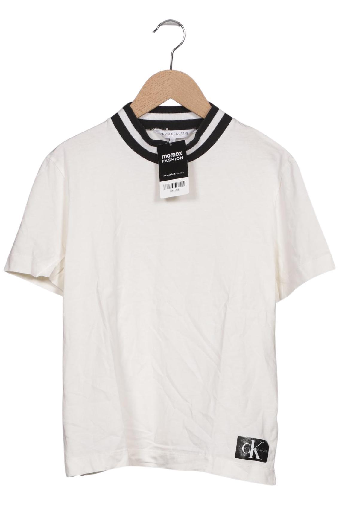 

Calvin Klein Jeans Damen T-Shirt, cremeweiß, Gr. 38