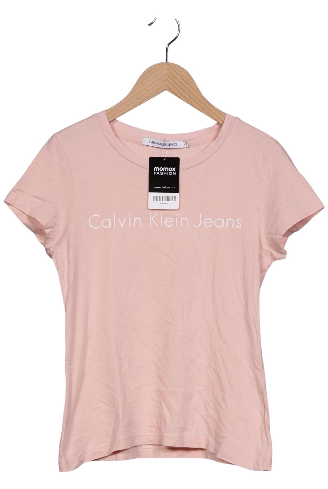 

Calvin Klein Jeans Damen T-Shirt, pink, Gr. 34
