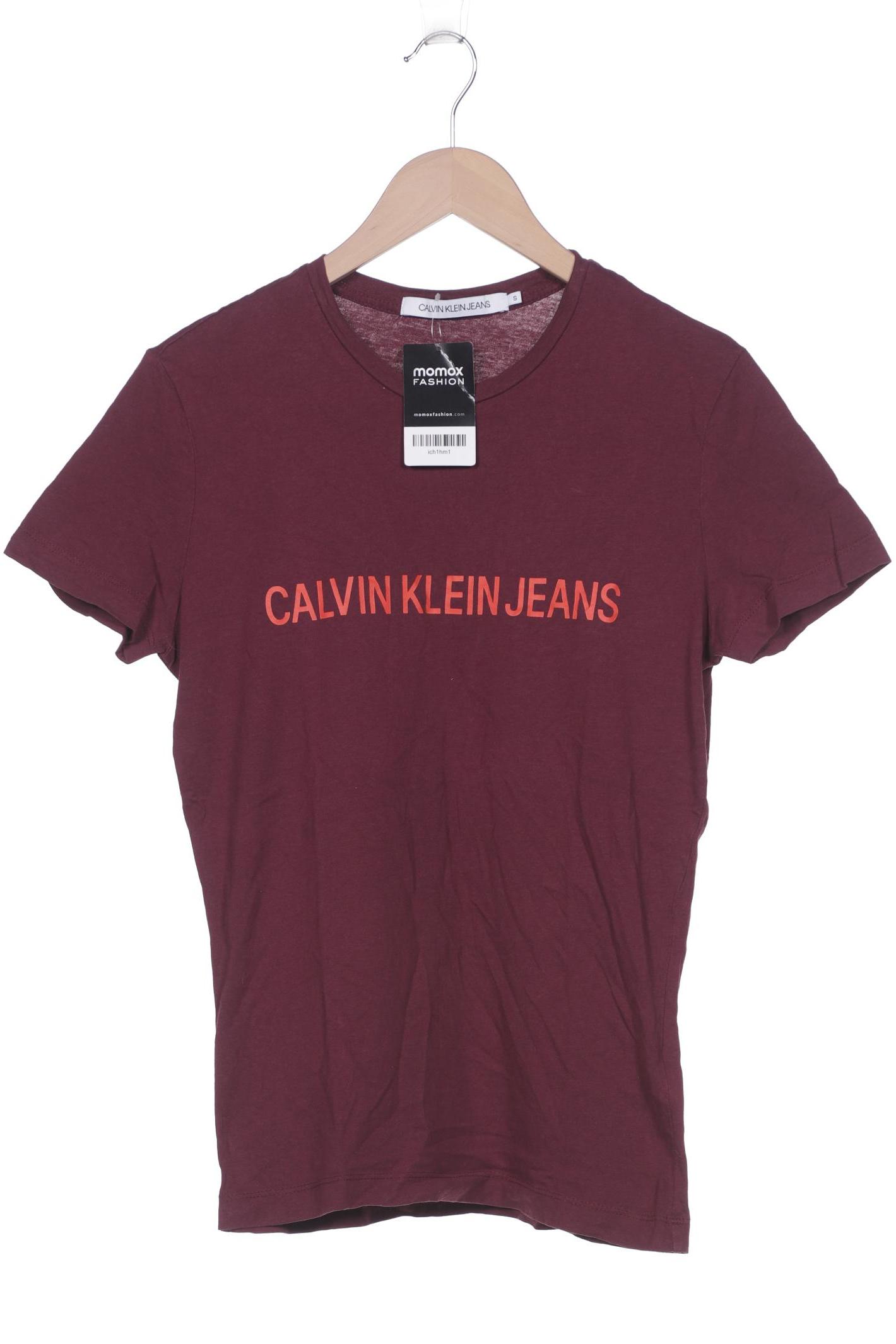 

Calvin Klein Jeans Damen T-Shirt, bordeaux, Gr. 36