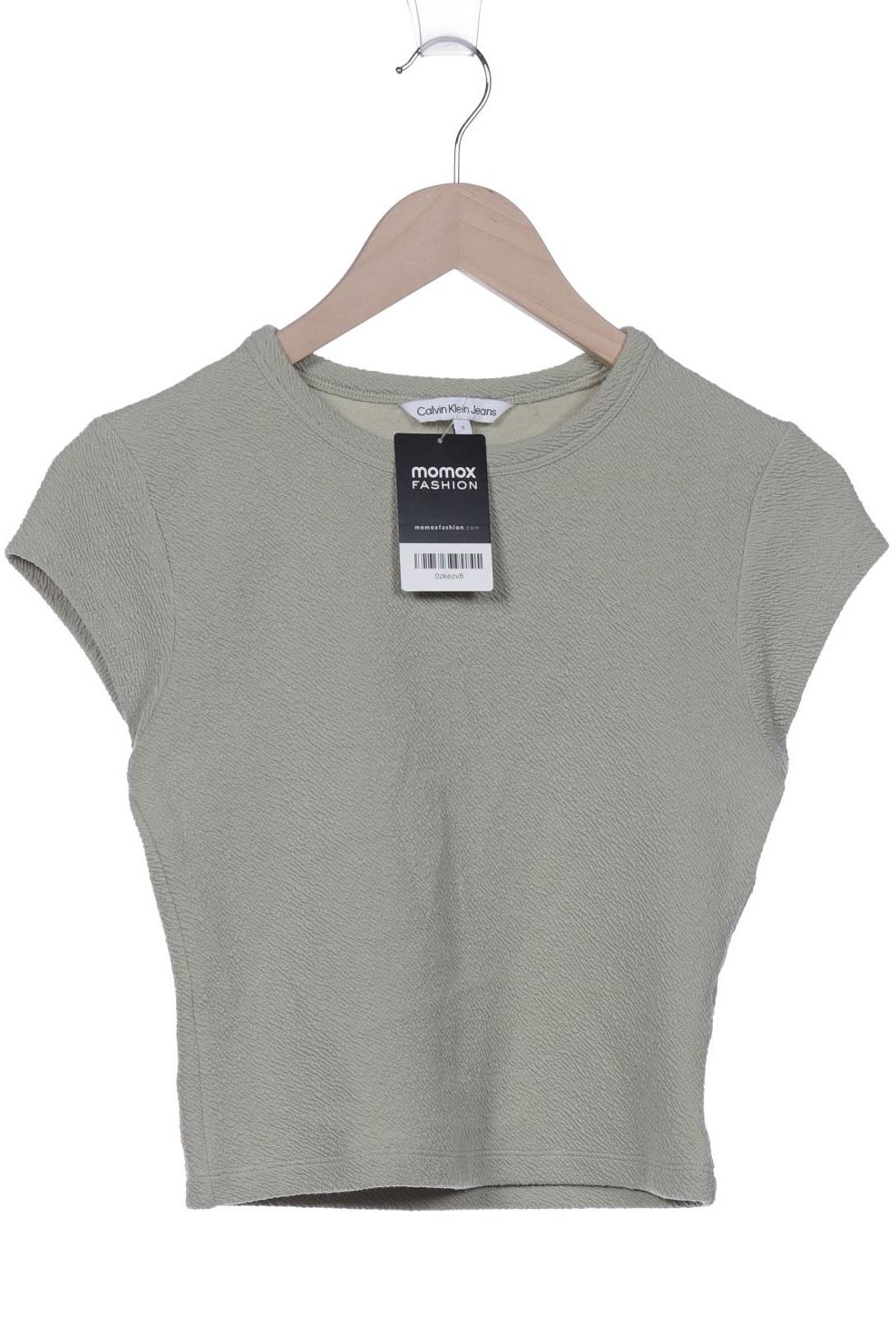 

Calvin Klein Jeans Damen T-Shirt, hellgrün, Gr. 36