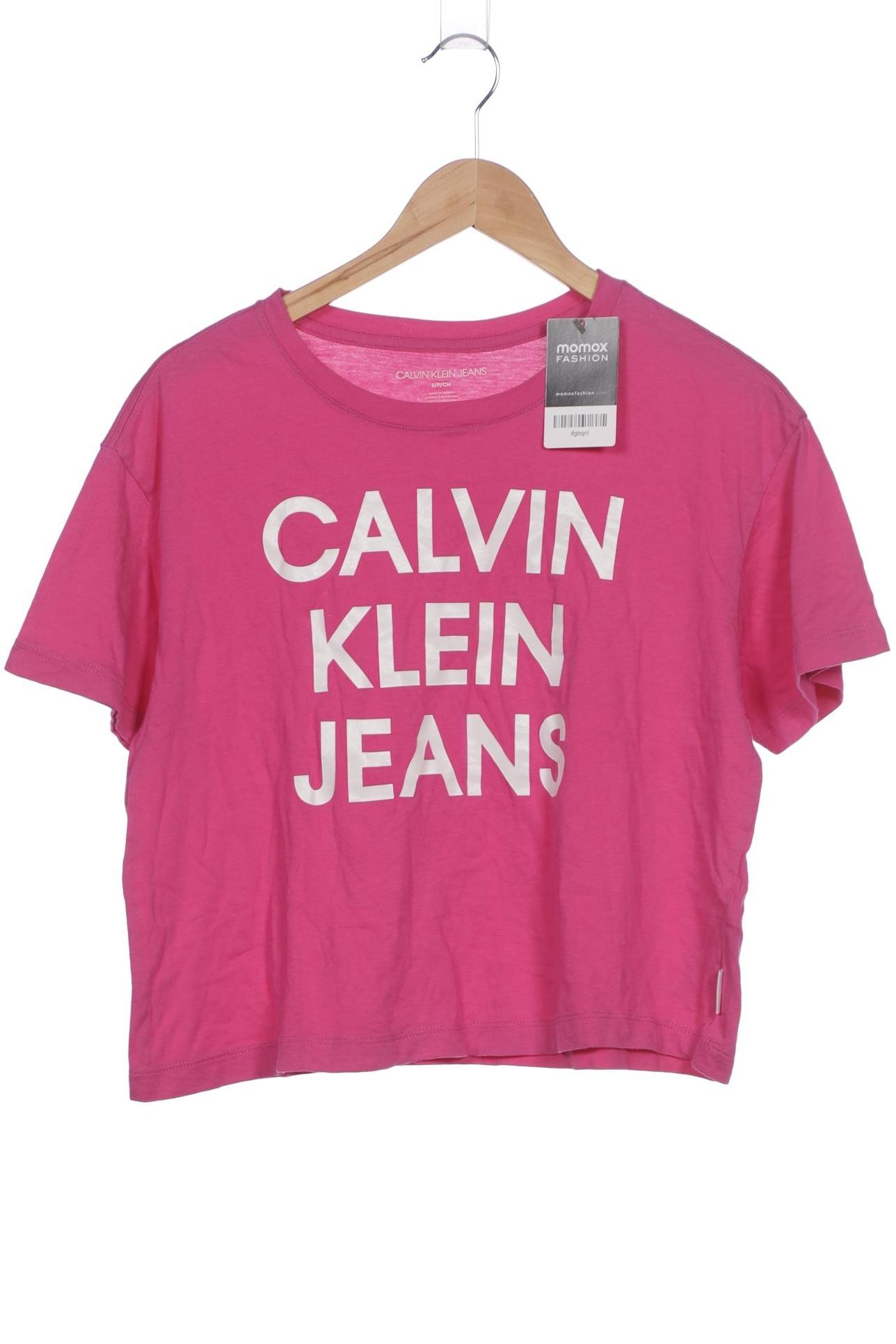 

Calvin Klein Jeans Damen T-Shirt, pink, Gr. 36