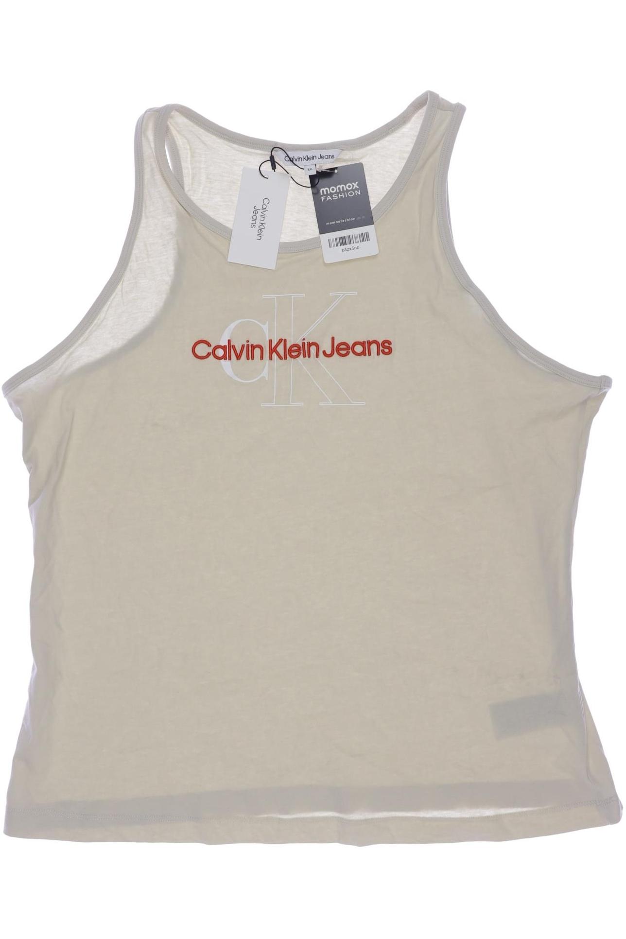 

Calvin Klein Jeans Damen Top, beige, Gr. 56