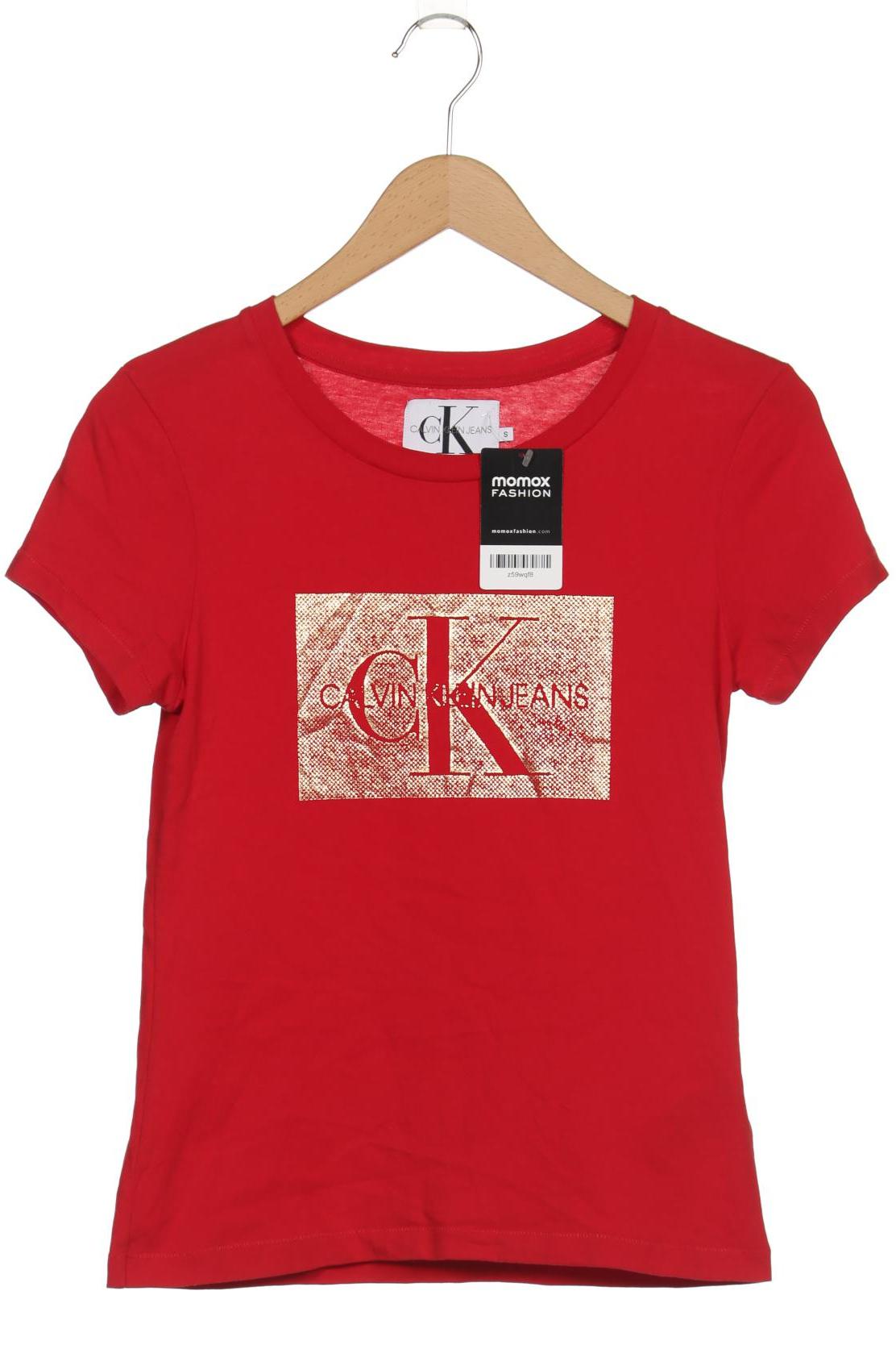 

Calvin Klein Jeans Damen T-Shirt, rot, Gr. 36