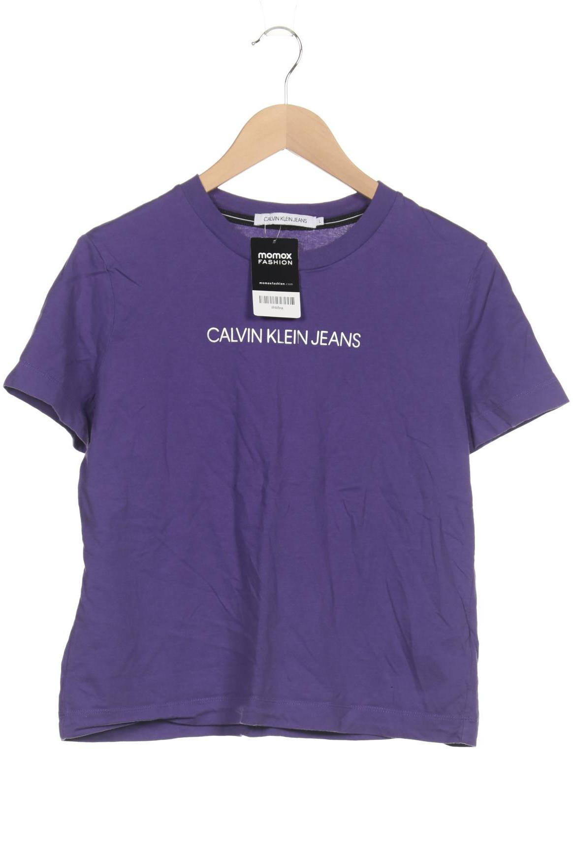 

Calvin Klein Jeans Damen T-Shirt, flieder, Gr. 42