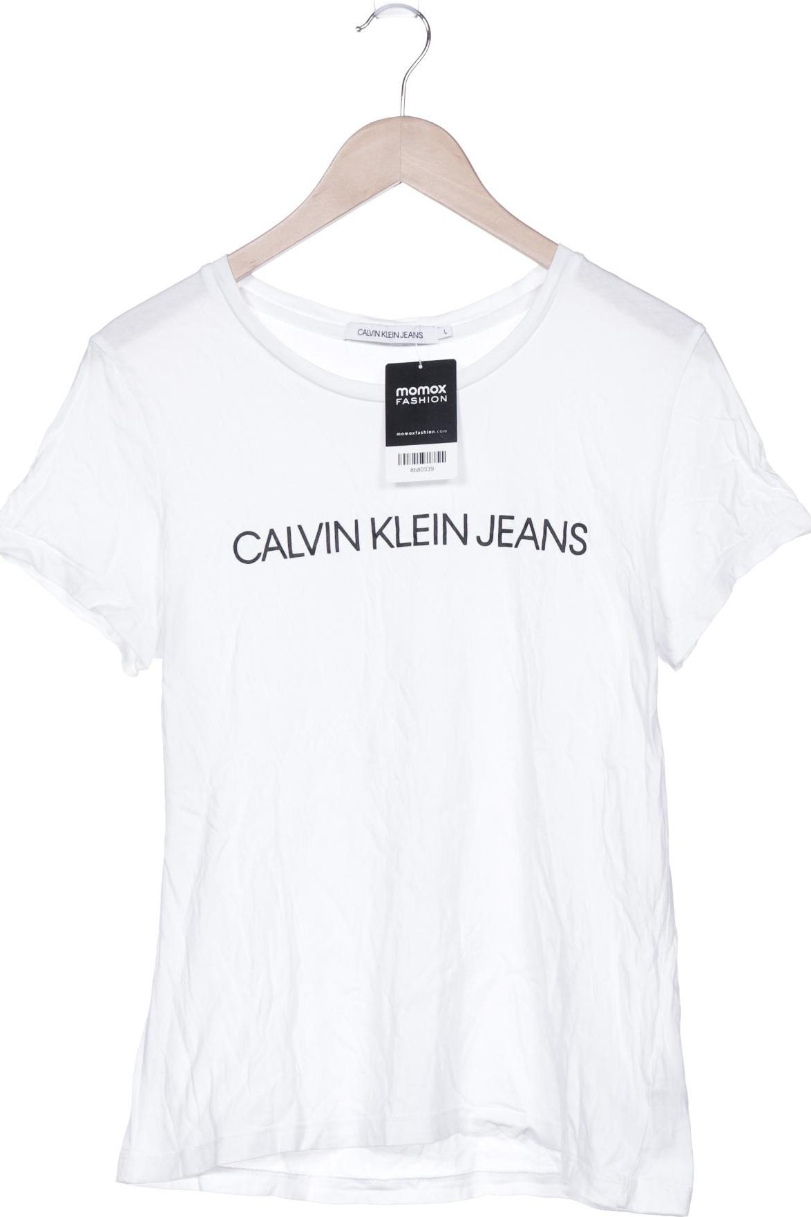 

Calvin Klein Jeans Damen T-Shirt, silber, Gr. 42