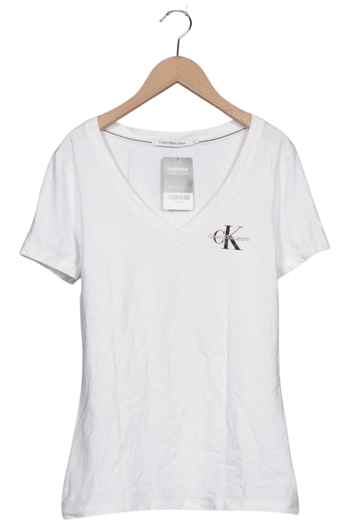 

Calvin Klein Jeans Damen T-Shirt, weiß, Gr. 44