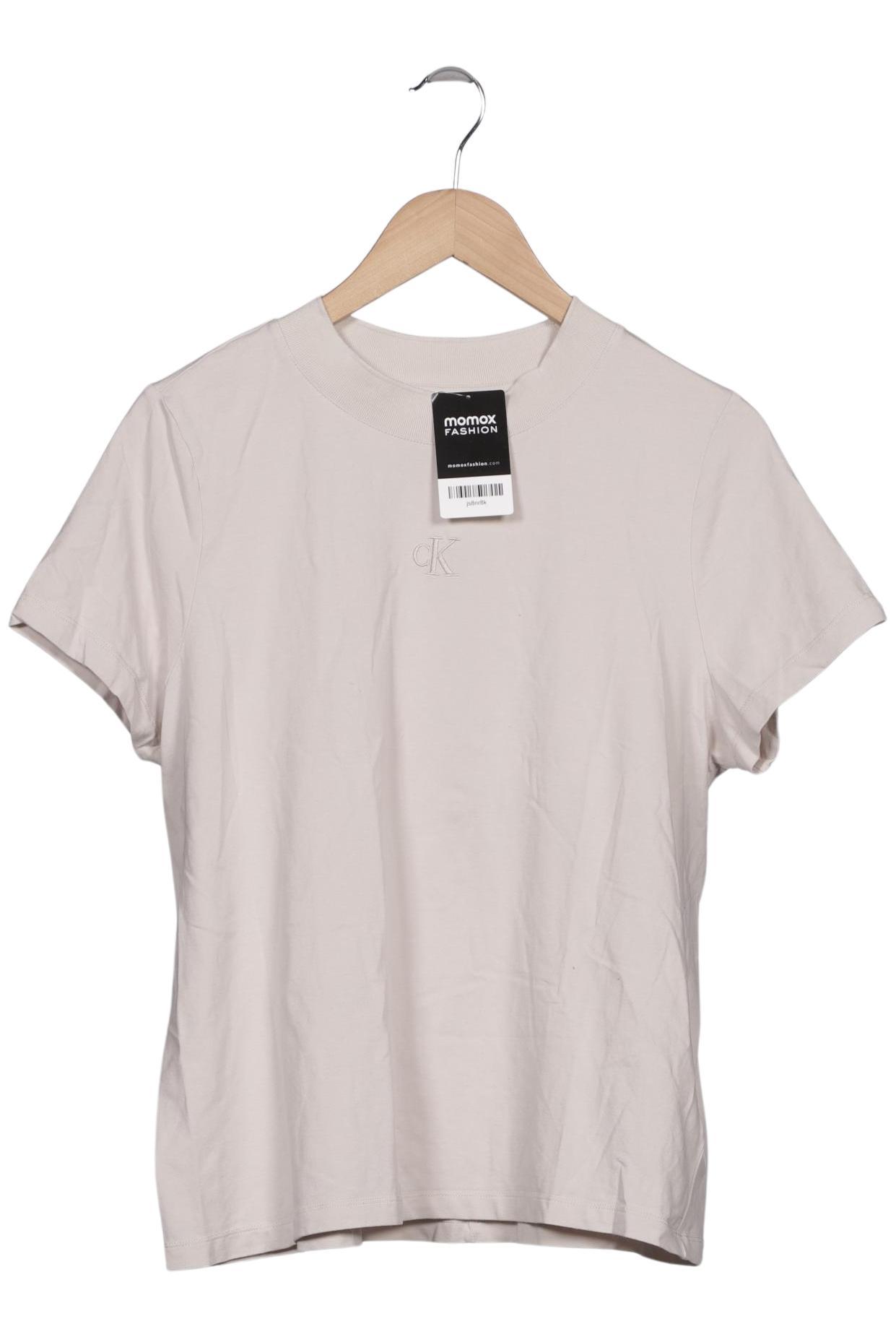 

Calvin Klein Jeans Damen T-Shirt, beige, Gr. 44