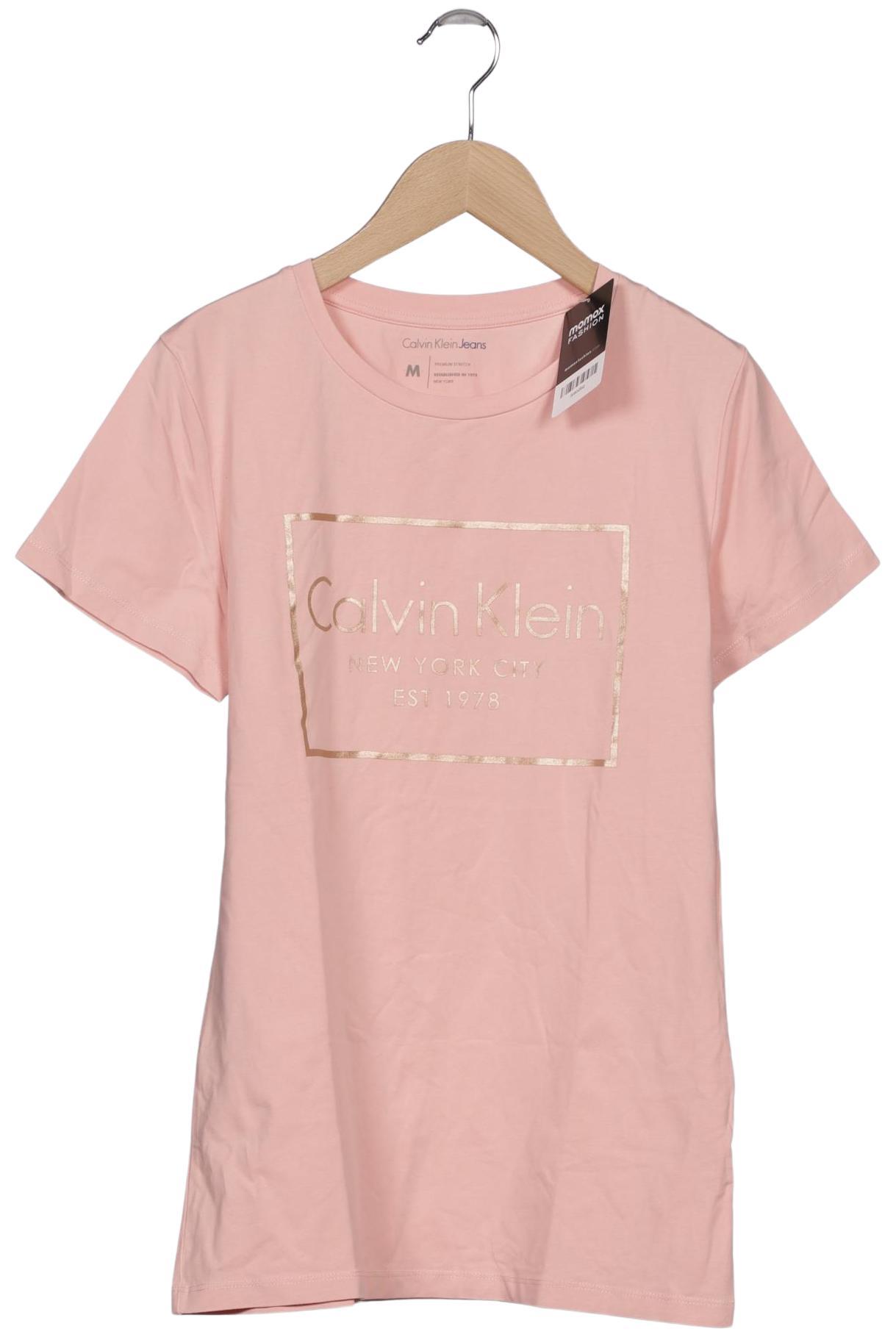 

Calvin Klein Jeans Damen T-Shirt, pink, Gr. 38