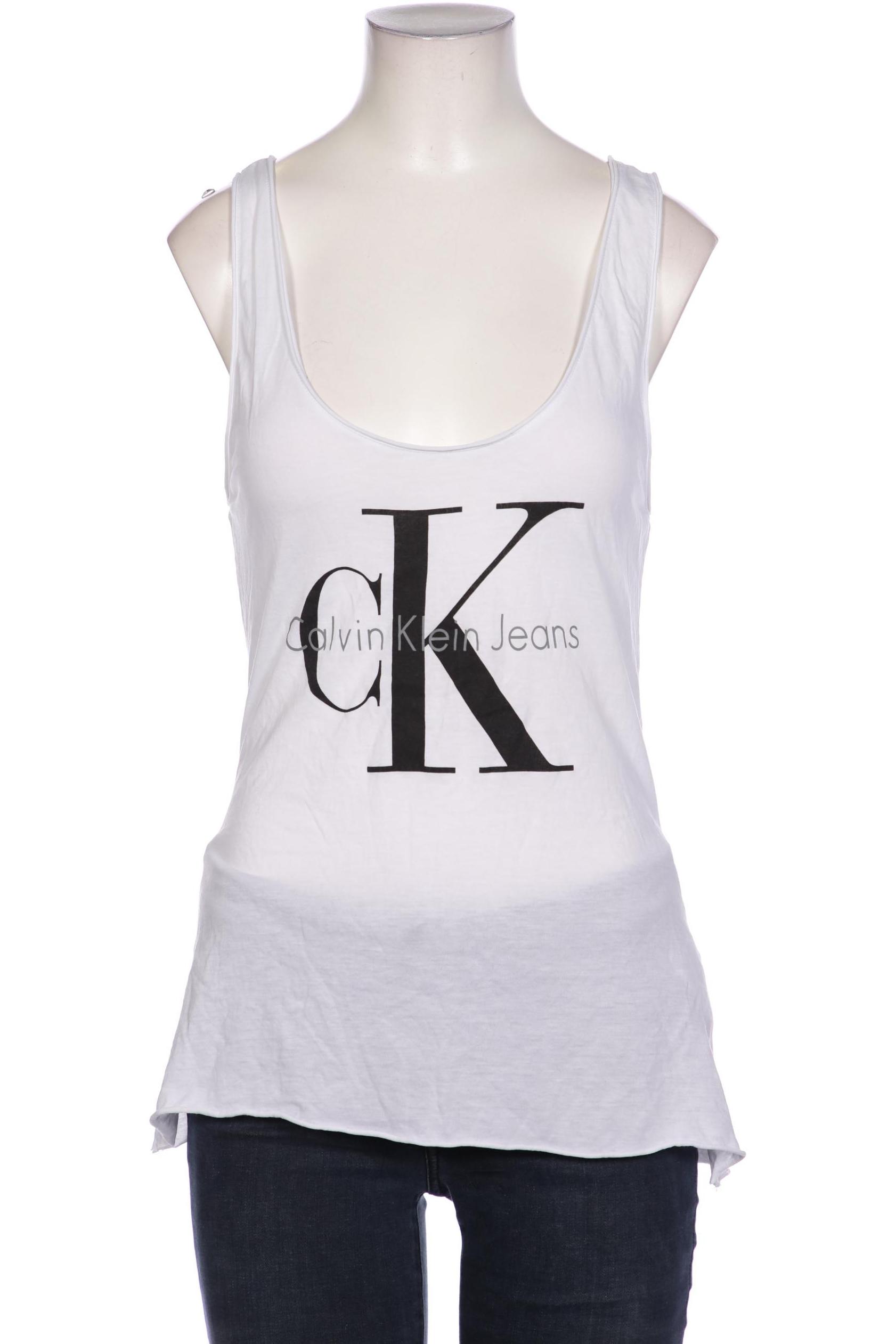 

Calvin Klein Jeans Damen Top, weiß, Gr. 36