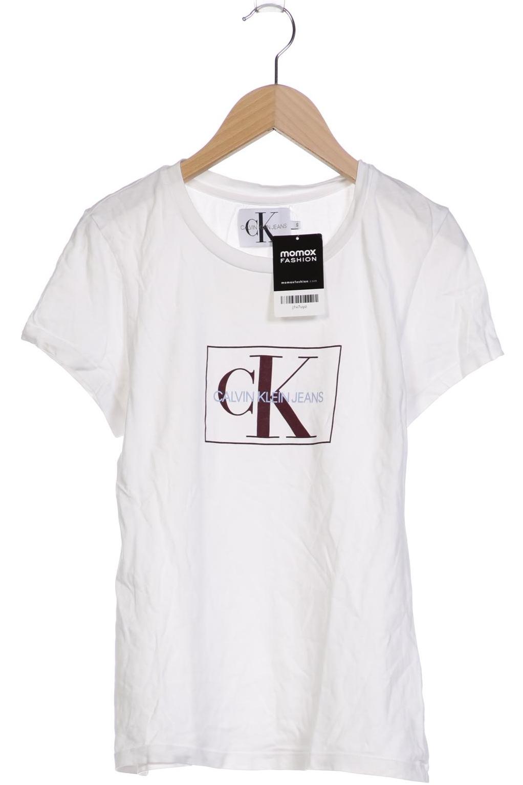 

Calvin Klein Jeans Damen T-Shirt, weiß, Gr. 36
