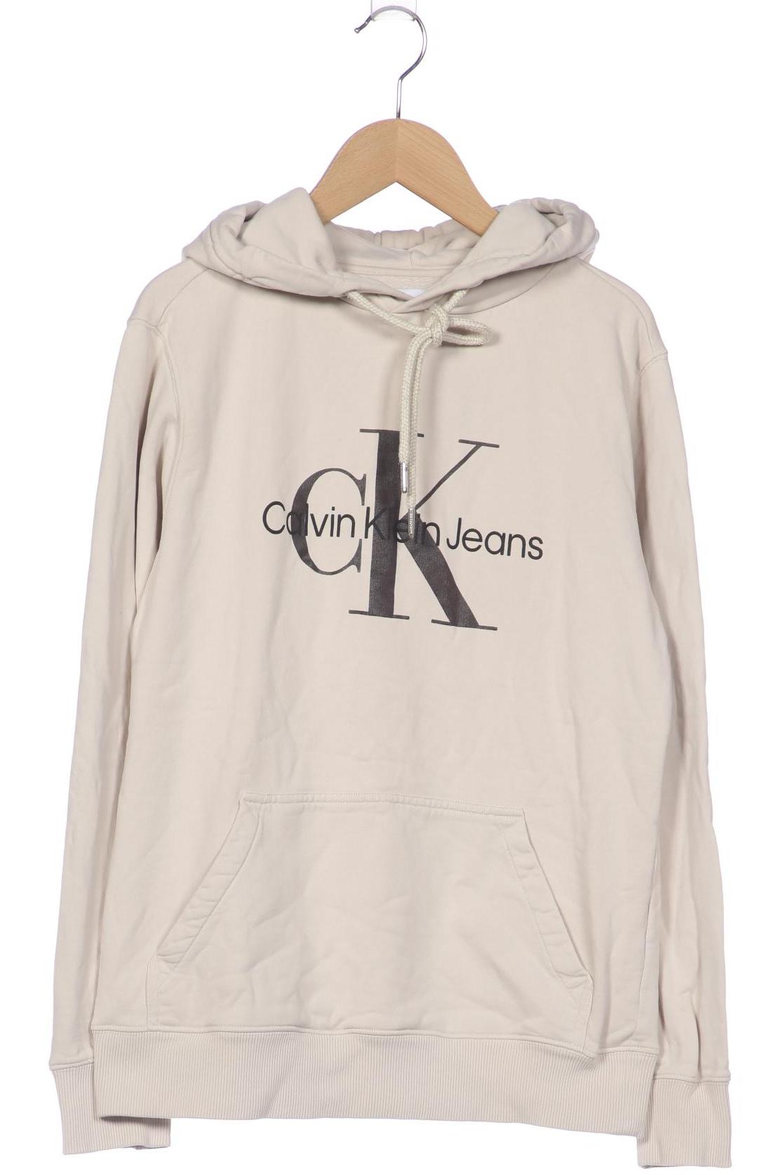 

Calvin Klein Jeans Damen Kapuzenpullover, beige, Gr. 36