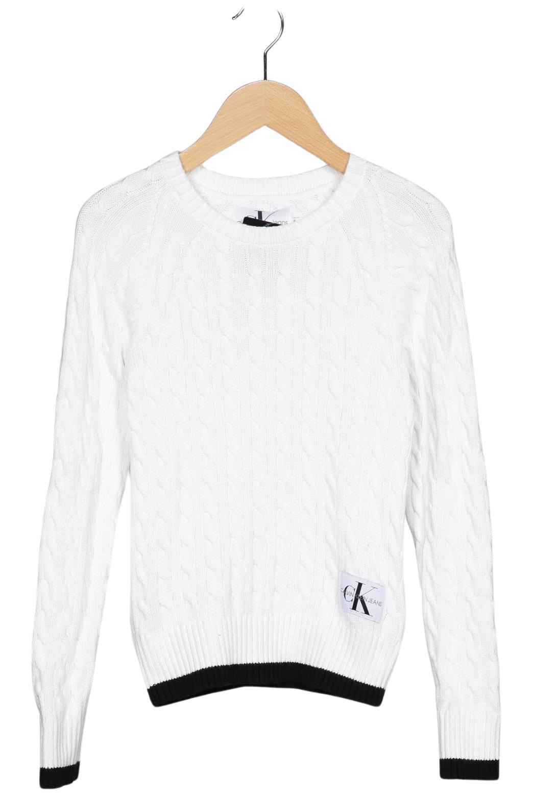 

Calvin Klein Jeans Damen Pullover, weiß, Gr. 32