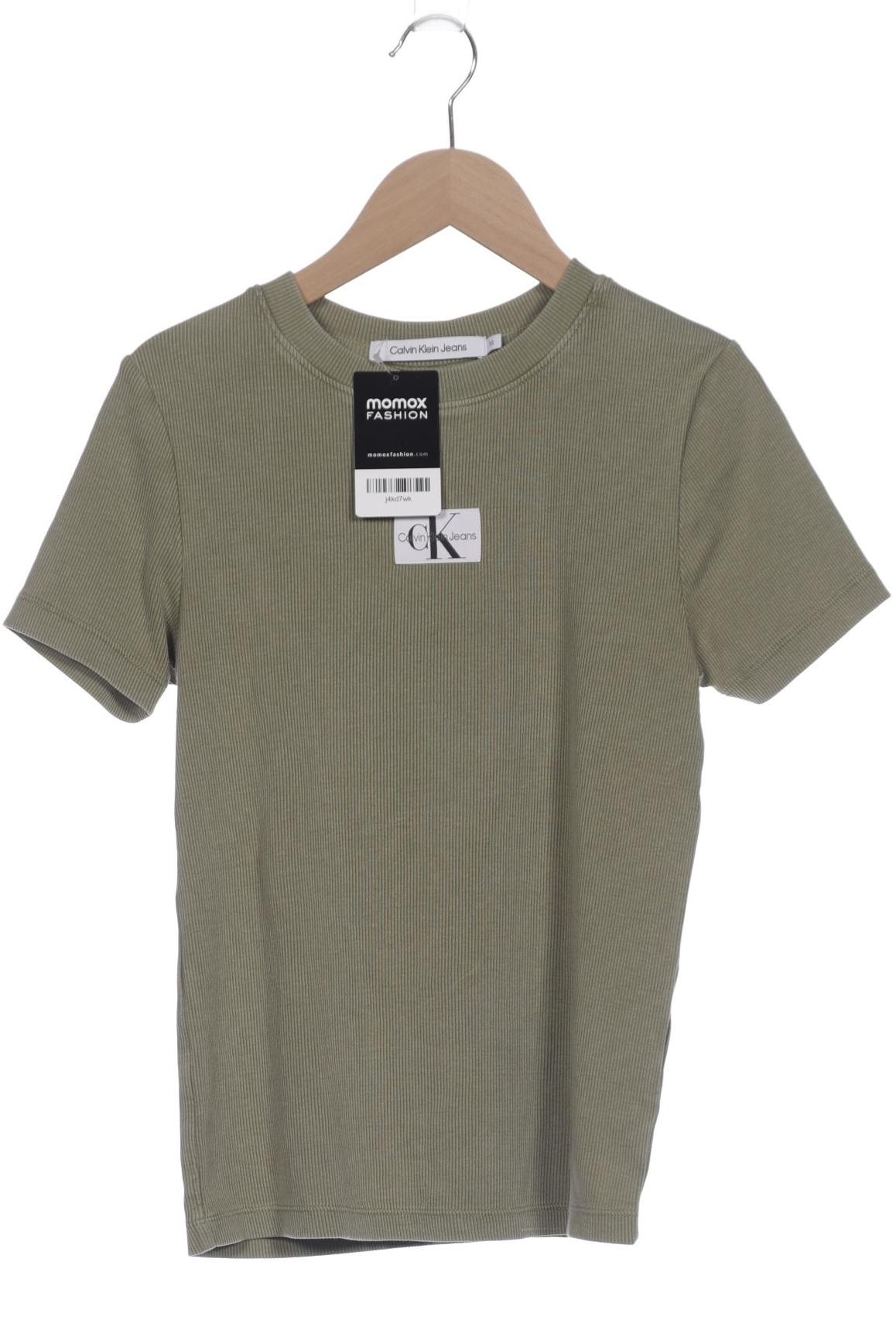 

Calvin Klein Jeans Damen T-Shirt, grün, Gr. 34