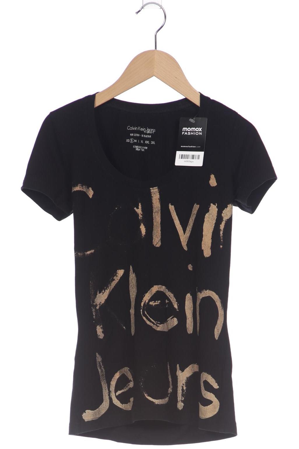 

Calvin Klein Jeans Damen T-Shirt, schwarz, Gr. 36