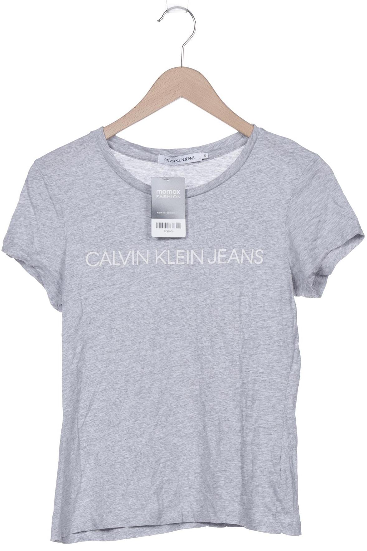 

Calvin Klein Jeans Damen T-Shirt, grau, Gr. 36