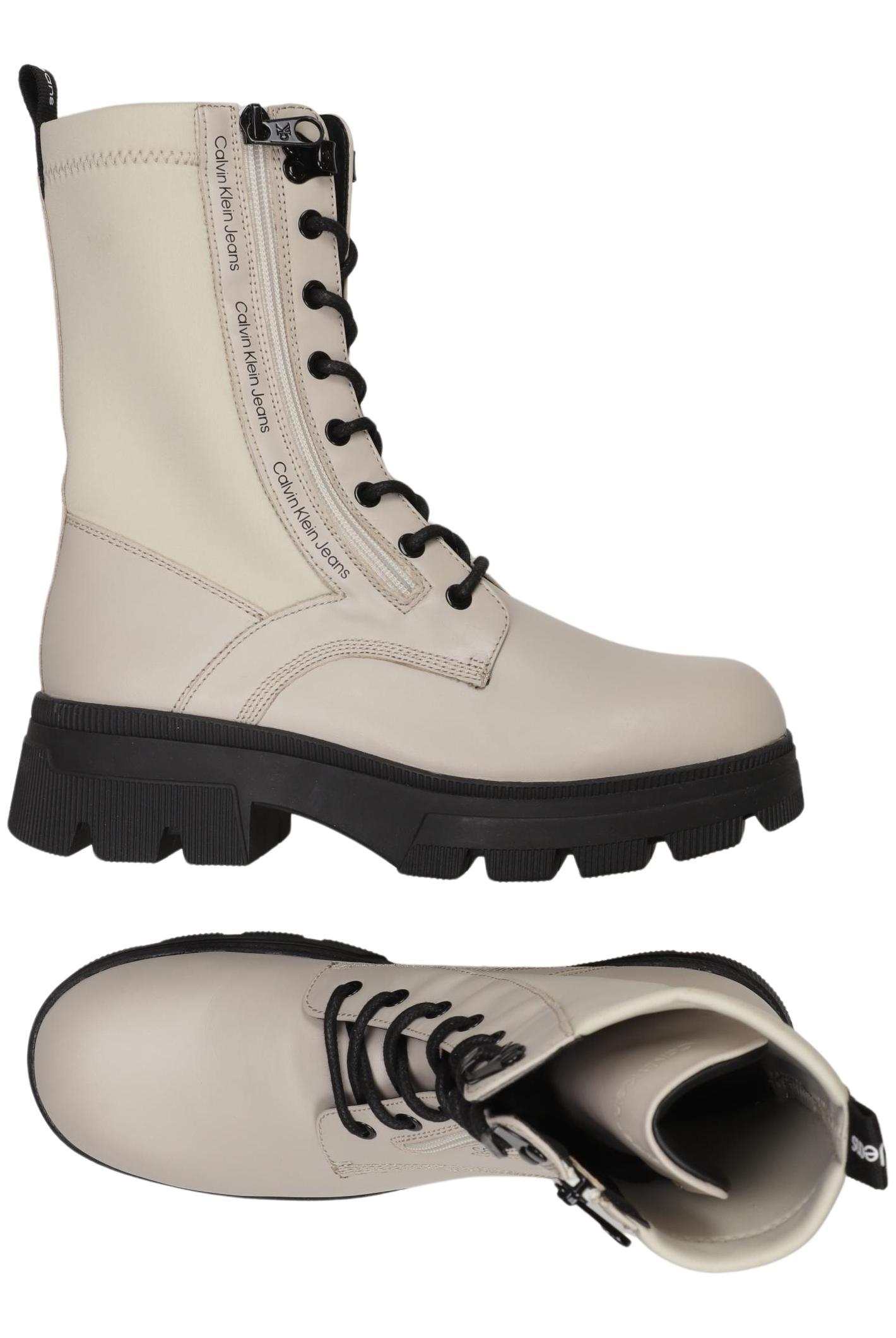 

Calvin Klein Jeans Damen Stiefel, cremeweiß, Gr. 40