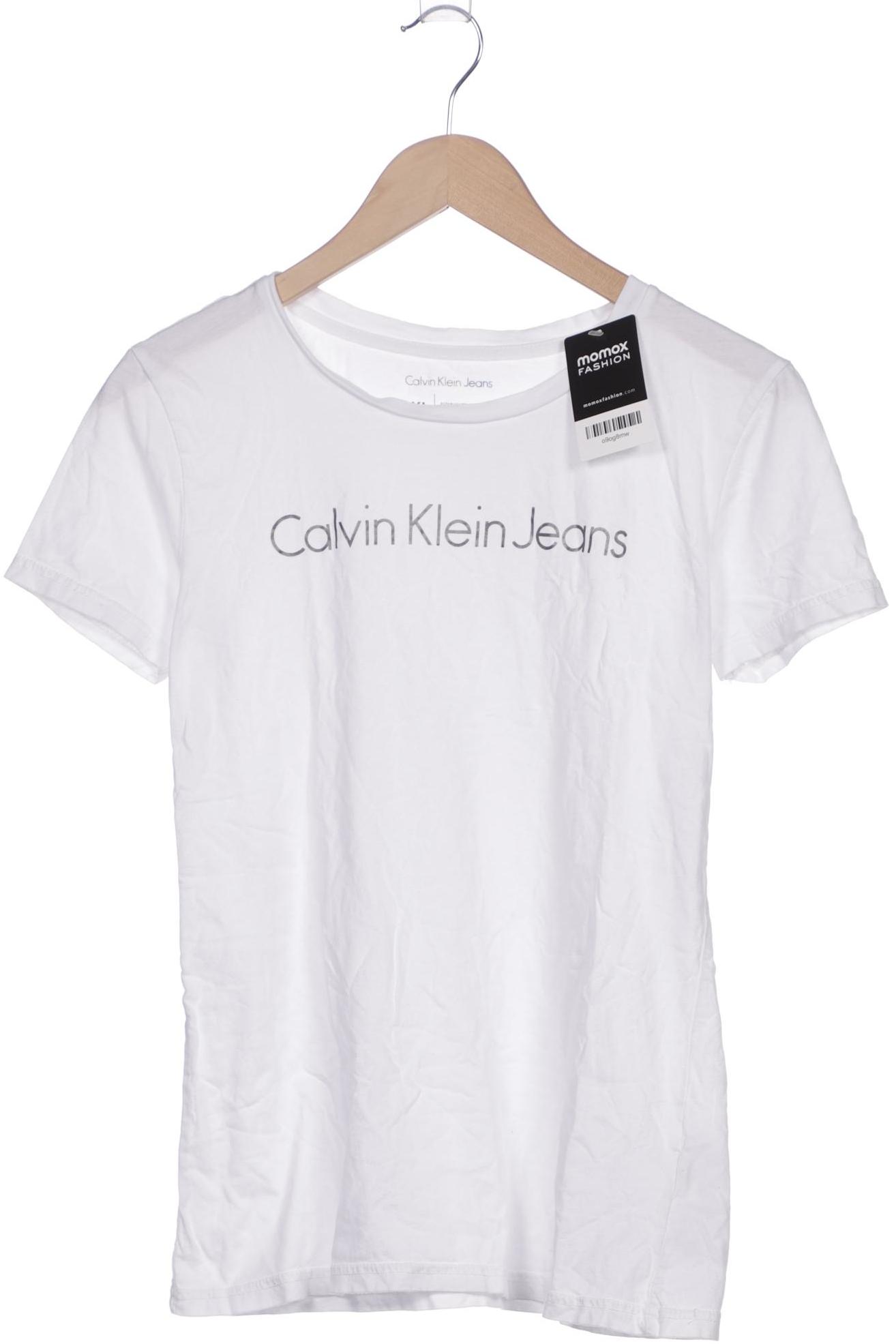 

Calvin Klein Jeans Damen T-Shirt, weiß, Gr. 44