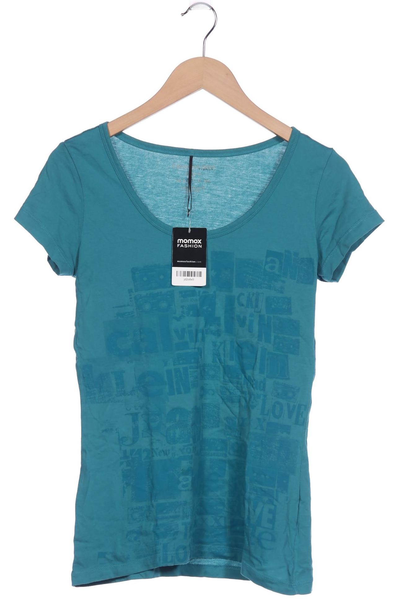 

Calvin Klein Jeans Damen T-Shirt, türkis, Gr. 38