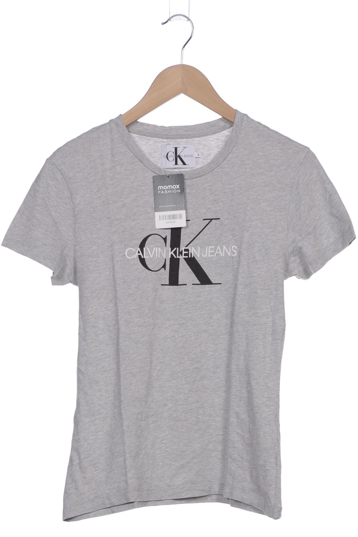 

Calvin Klein Jeans Damen T-Shirt, grau, Gr. 36