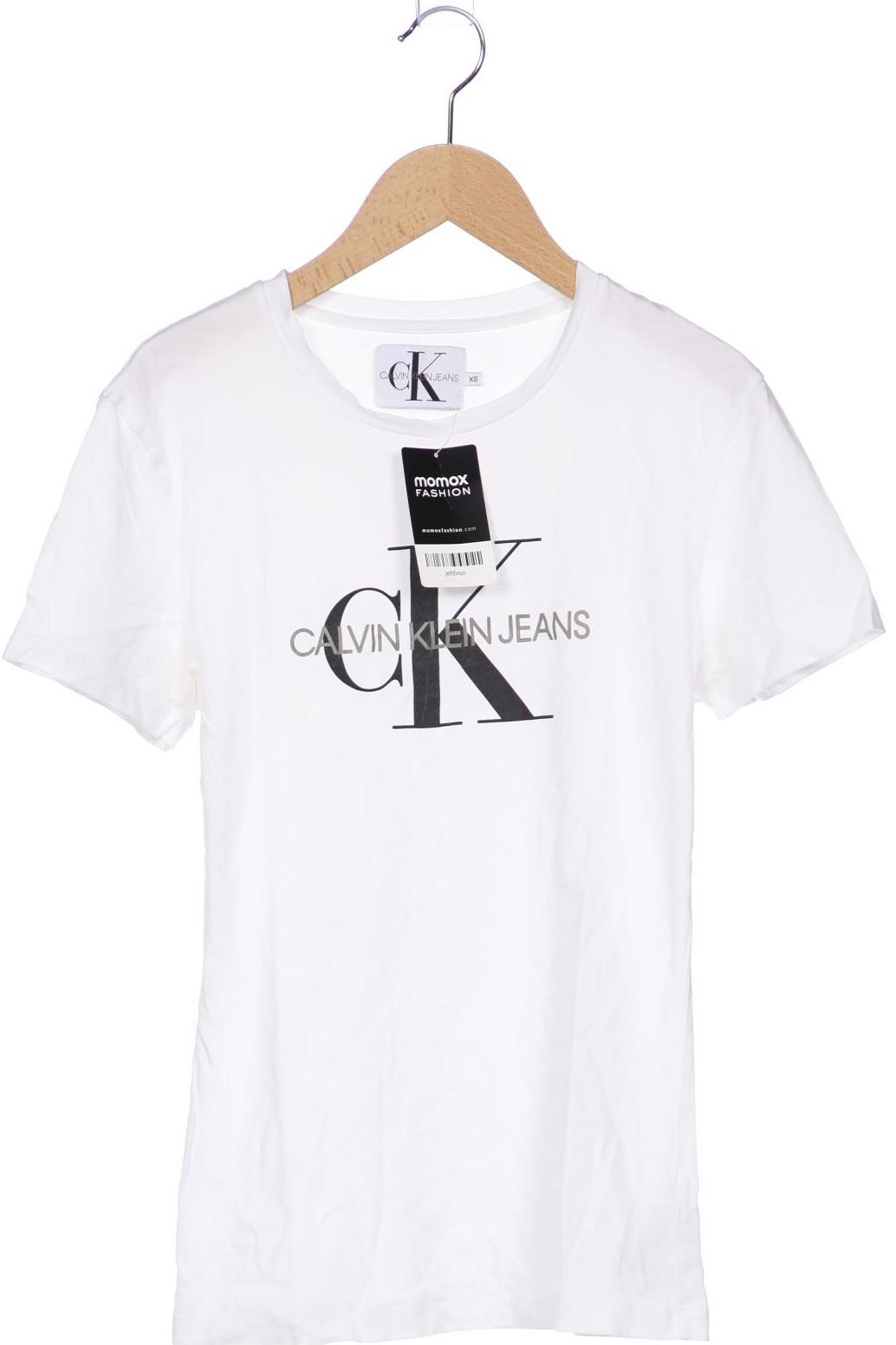 

Calvin Klein Jeans Damen T-Shirt, weiß, Gr. 34