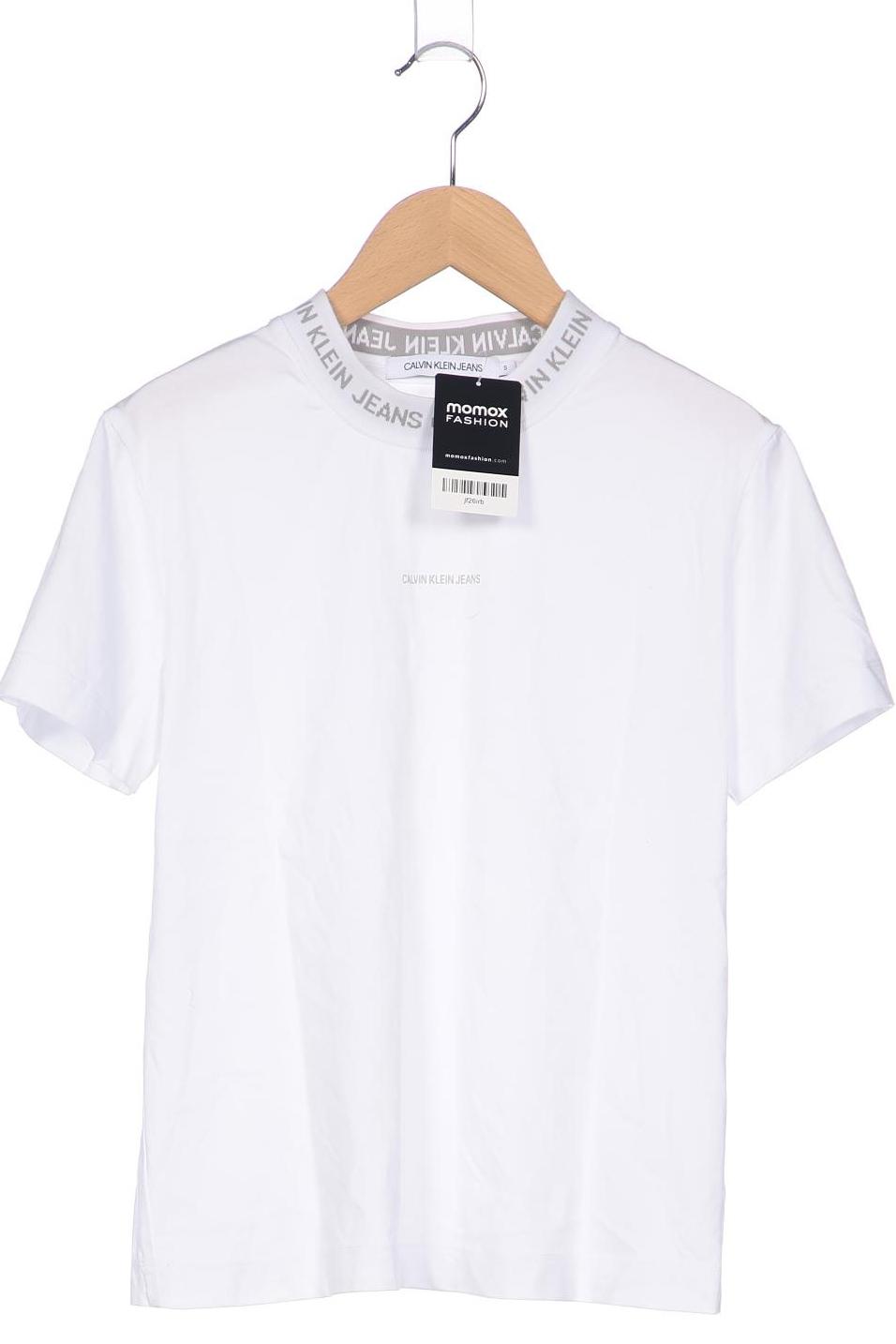 

Calvin Klein Jeans Damen T-Shirt, weiß, Gr. 36
