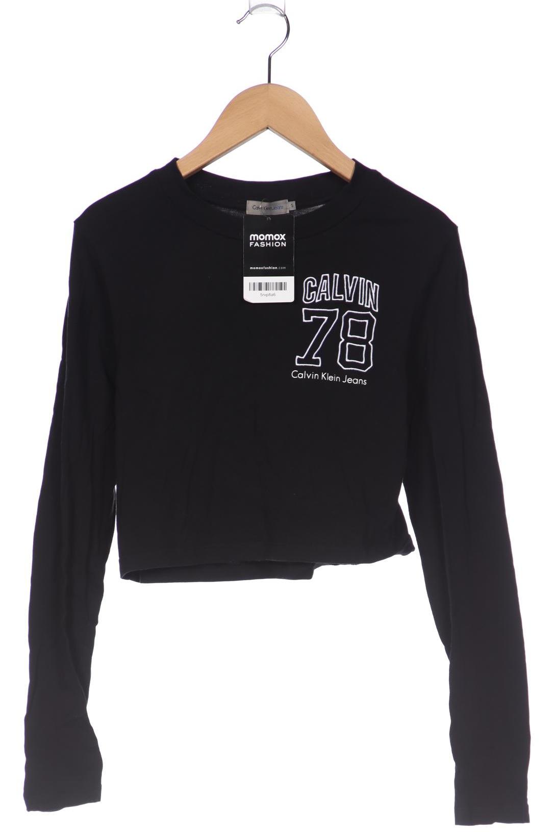 

Calvin Klein Jeans Damen Langarmshirt, schwarz, Gr. 36