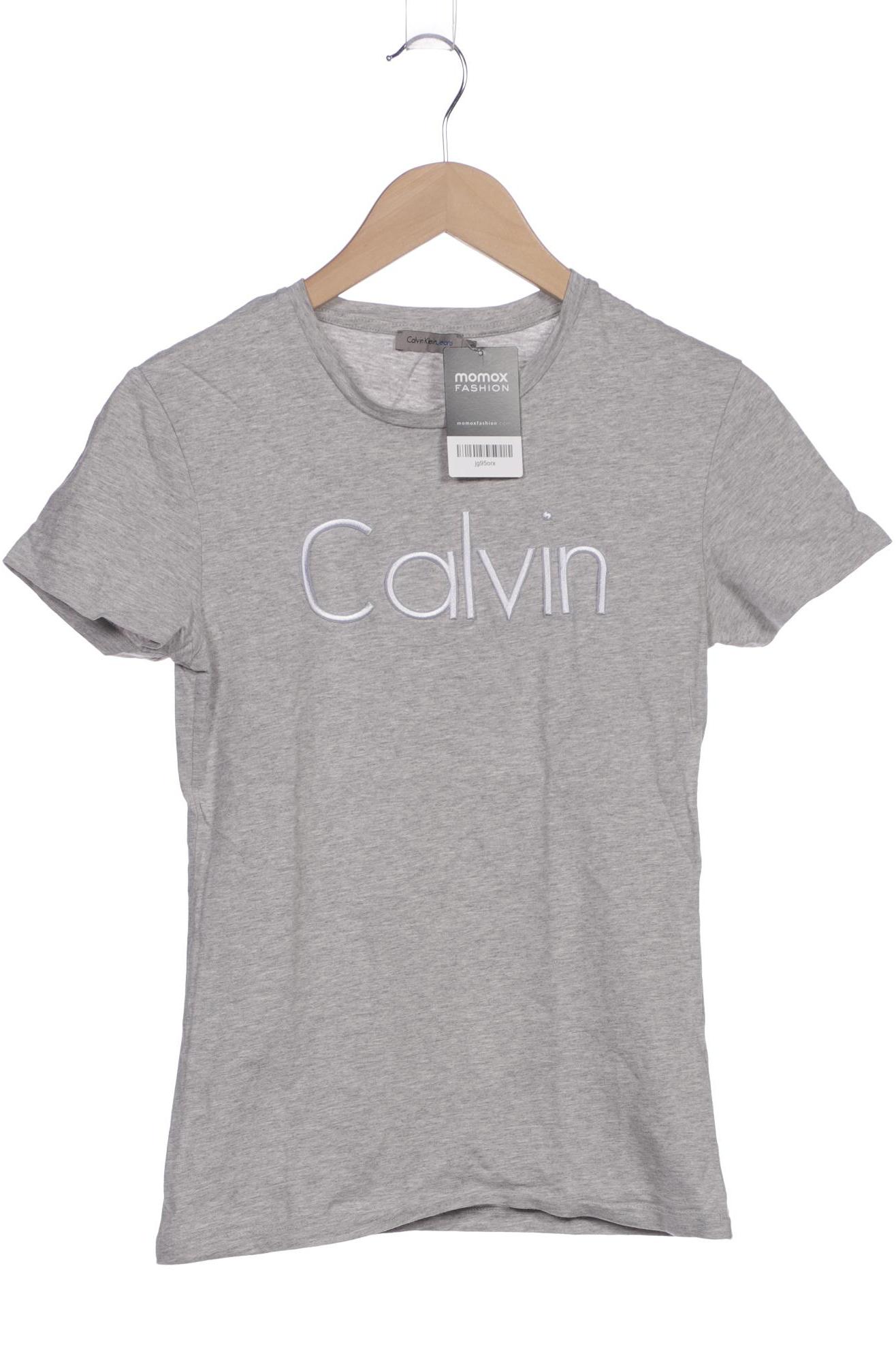 

Calvin Klein Jeans Damen T-Shirt, grau, Gr. 36