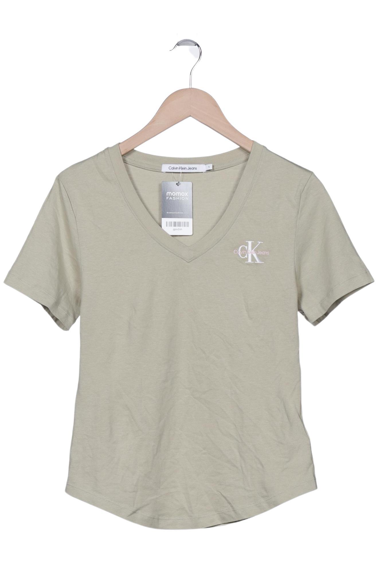 

Calvin Klein Jeans Damen T-Shirt, beige, Gr. 36