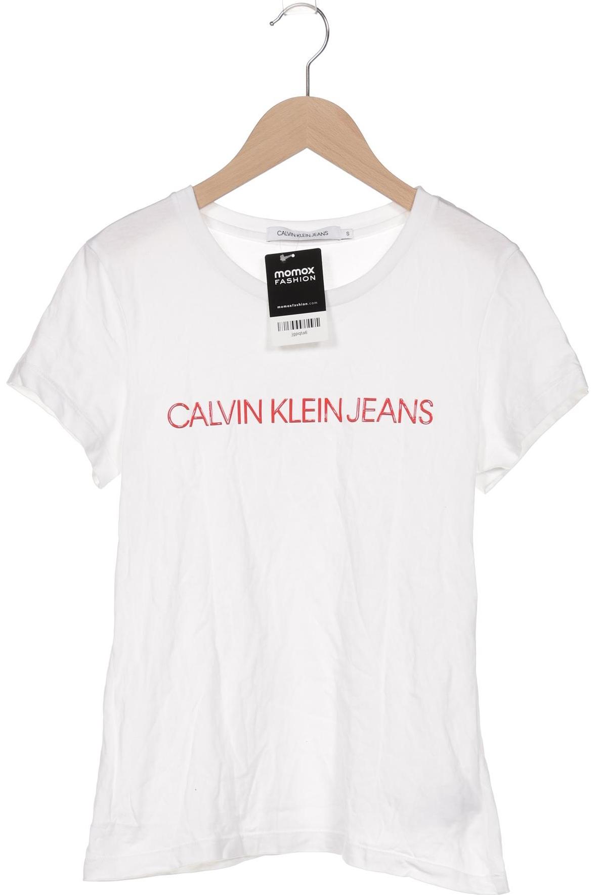 

Calvin Klein Jeans Damen T-Shirt, weiß, Gr. 36