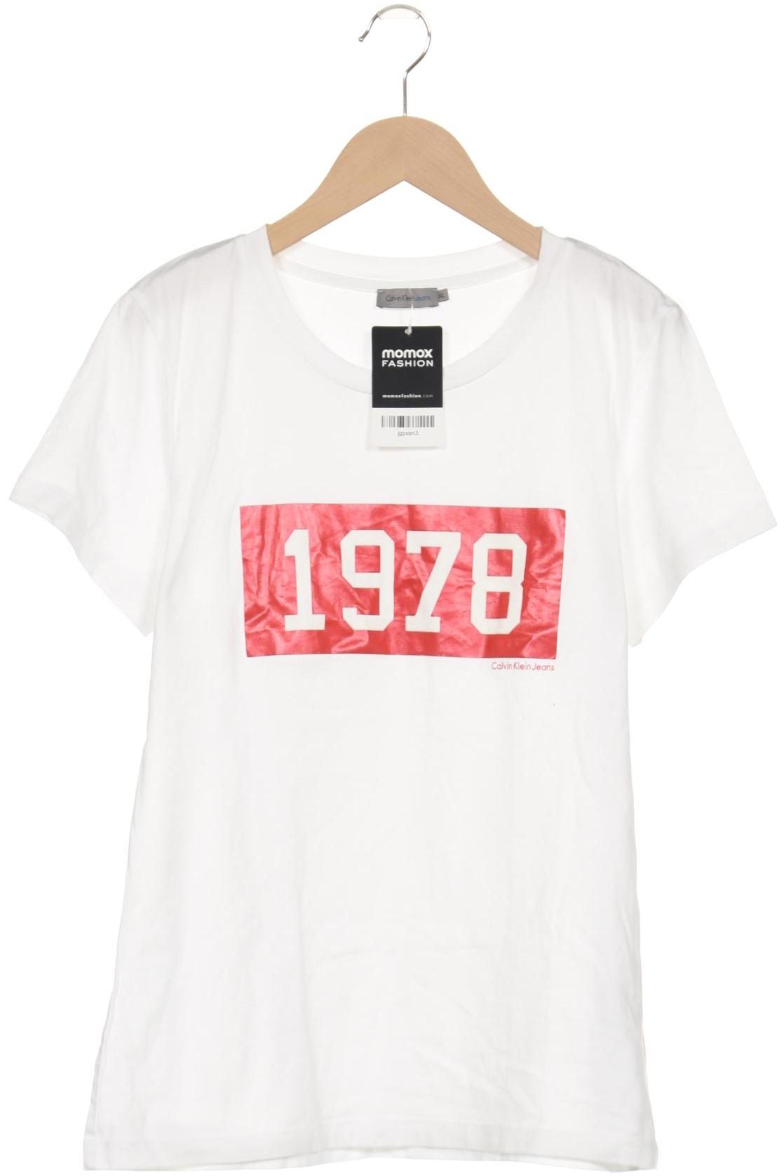 

Calvin Klein Jeans Damen T-Shirt, weiß, Gr. 44