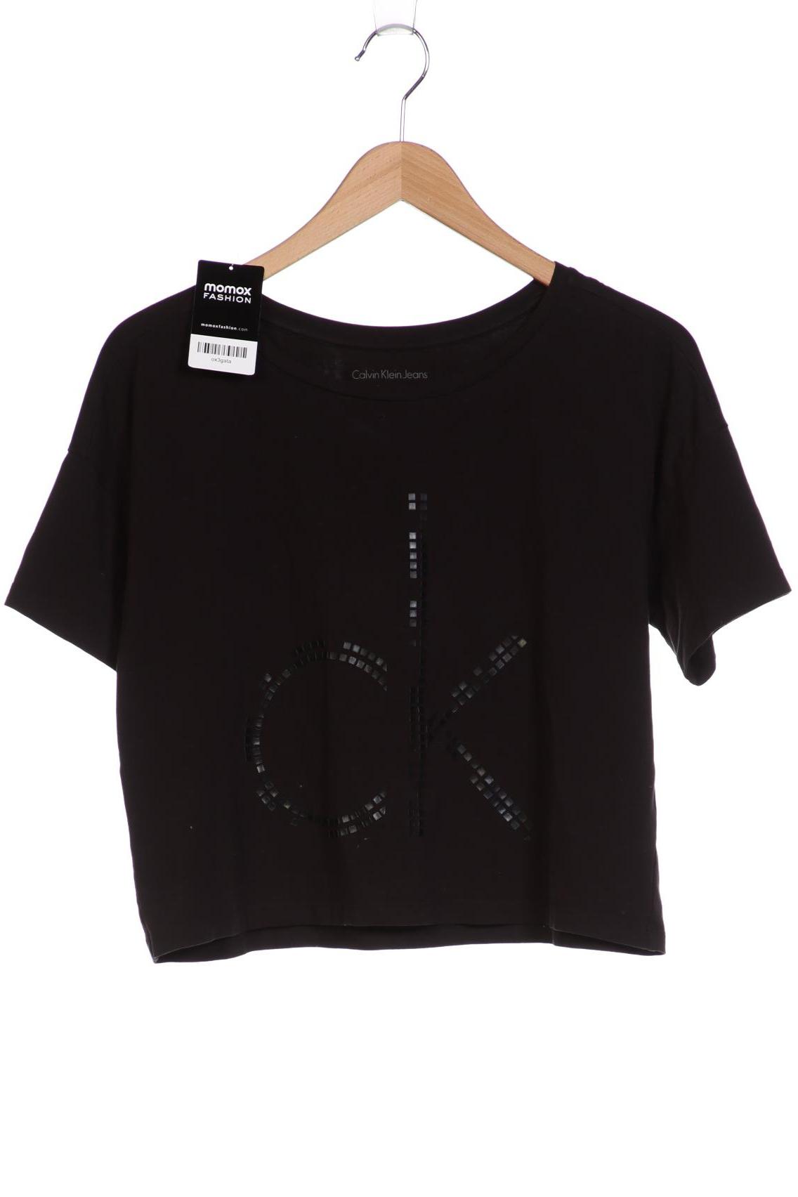 

Calvin Klein Jeans Damen T-Shirt, schwarz, Gr. 34