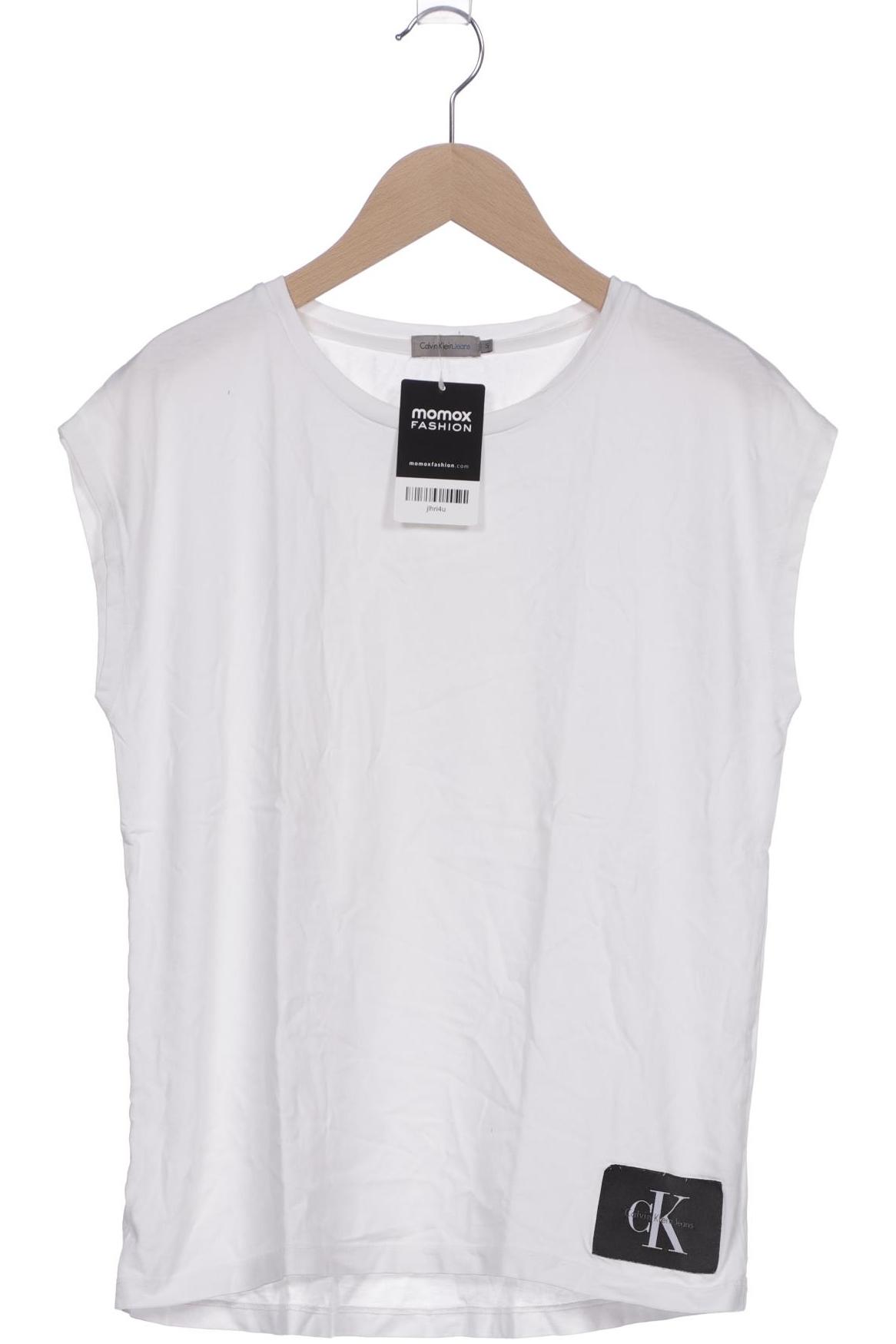 

Calvin Klein Jeans Damen T-Shirt, weiß, Gr. 36
