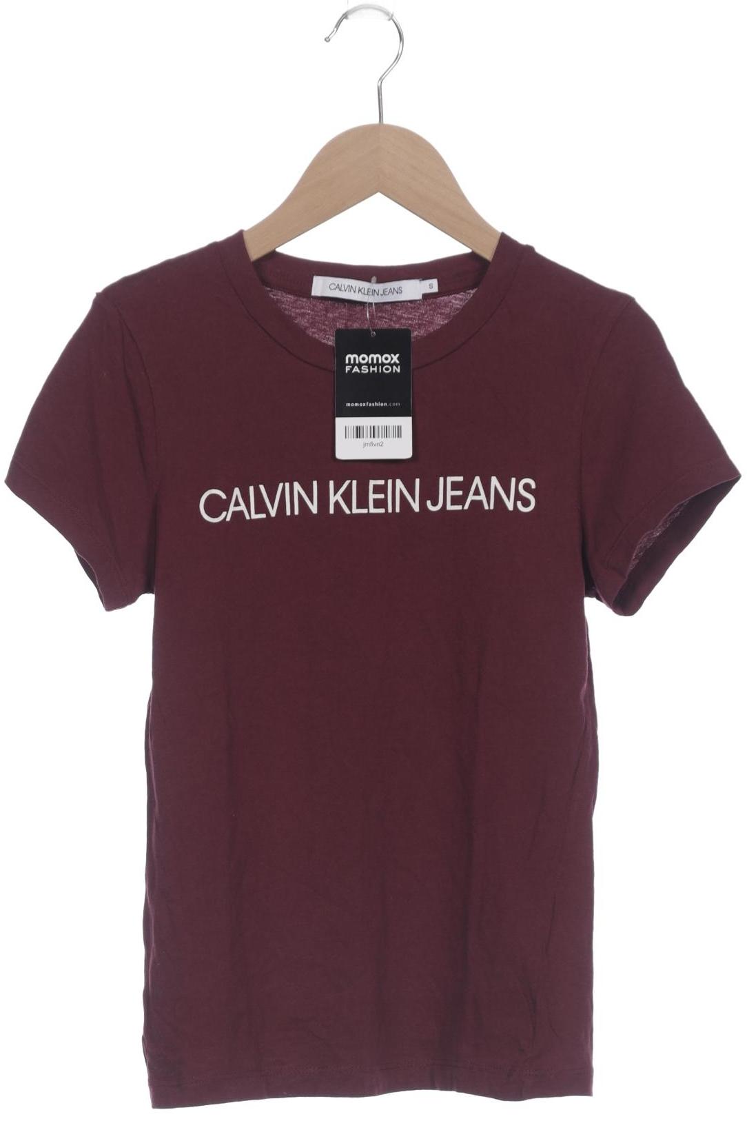 

Calvin Klein Jeans Damen T-Shirt, bordeaux, Gr. 36