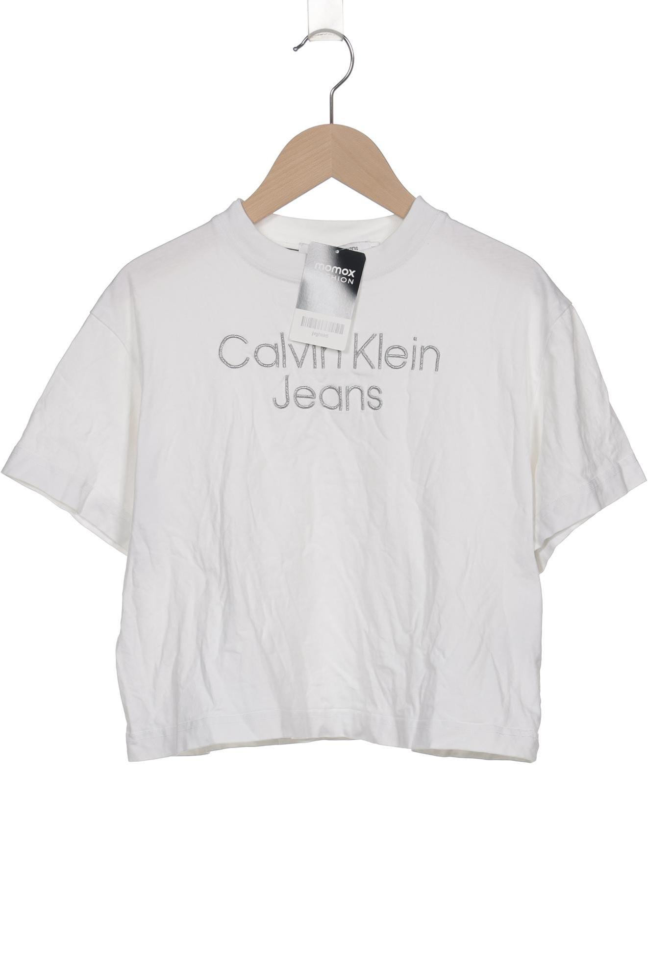 

Calvin Klein Jeans Damen T-Shirt, weiß, Gr. 34