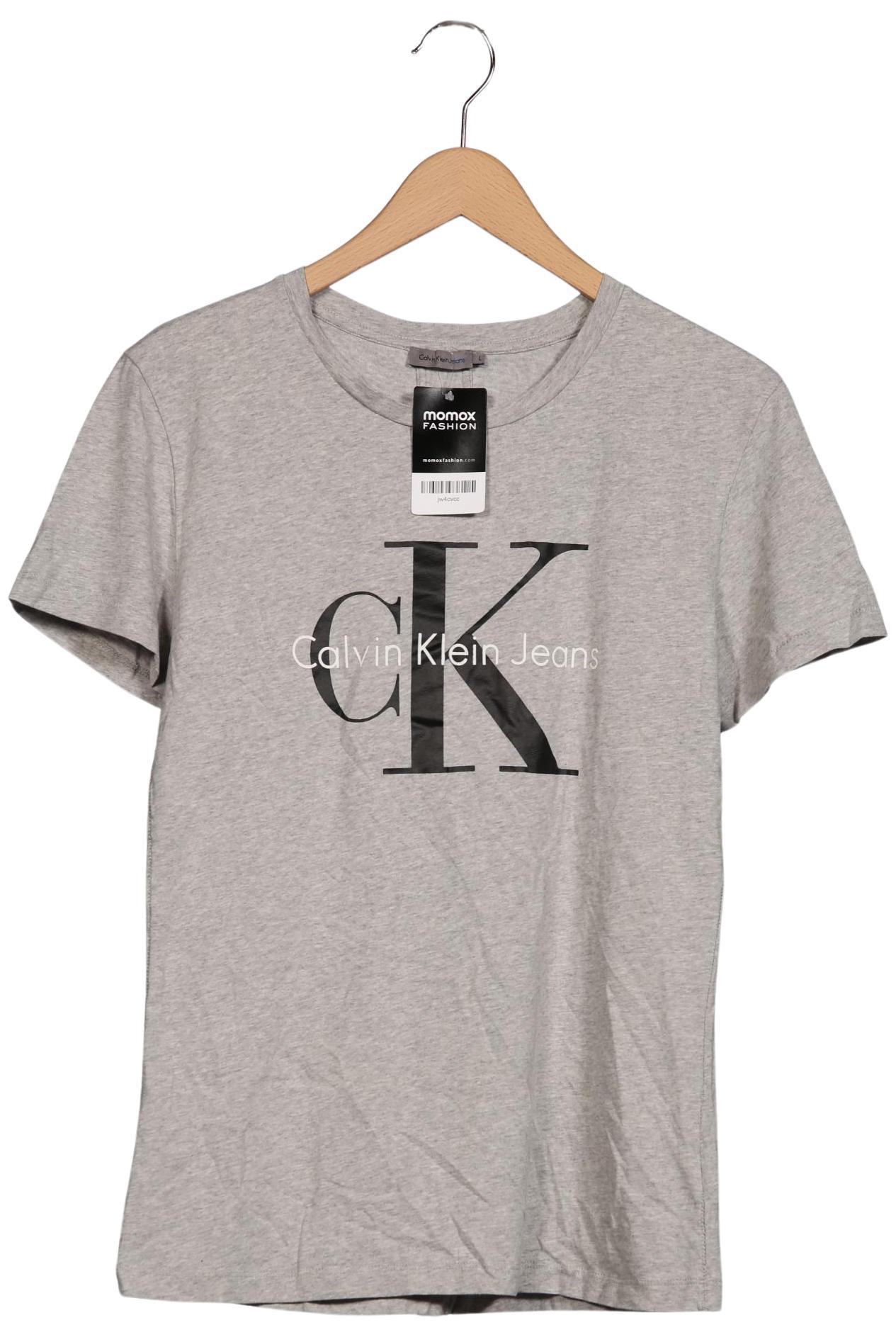 

Calvin Klein Jeans Damen T-Shirt, grau, Gr. 42